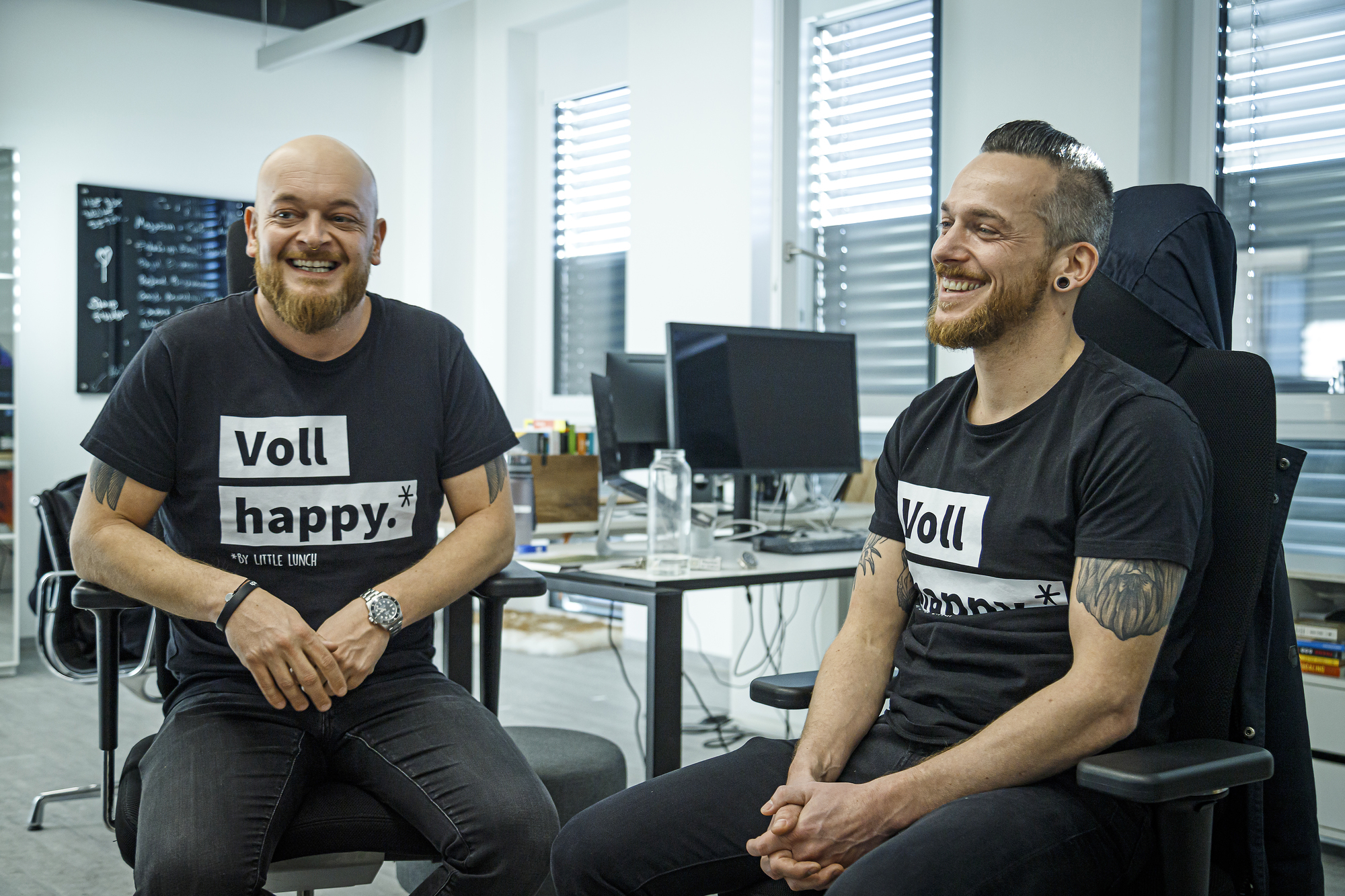 Daniel und Denis Gibisch haben ihr Start-up Little Lunch verkauft. Foto: Bernd Jaufmann