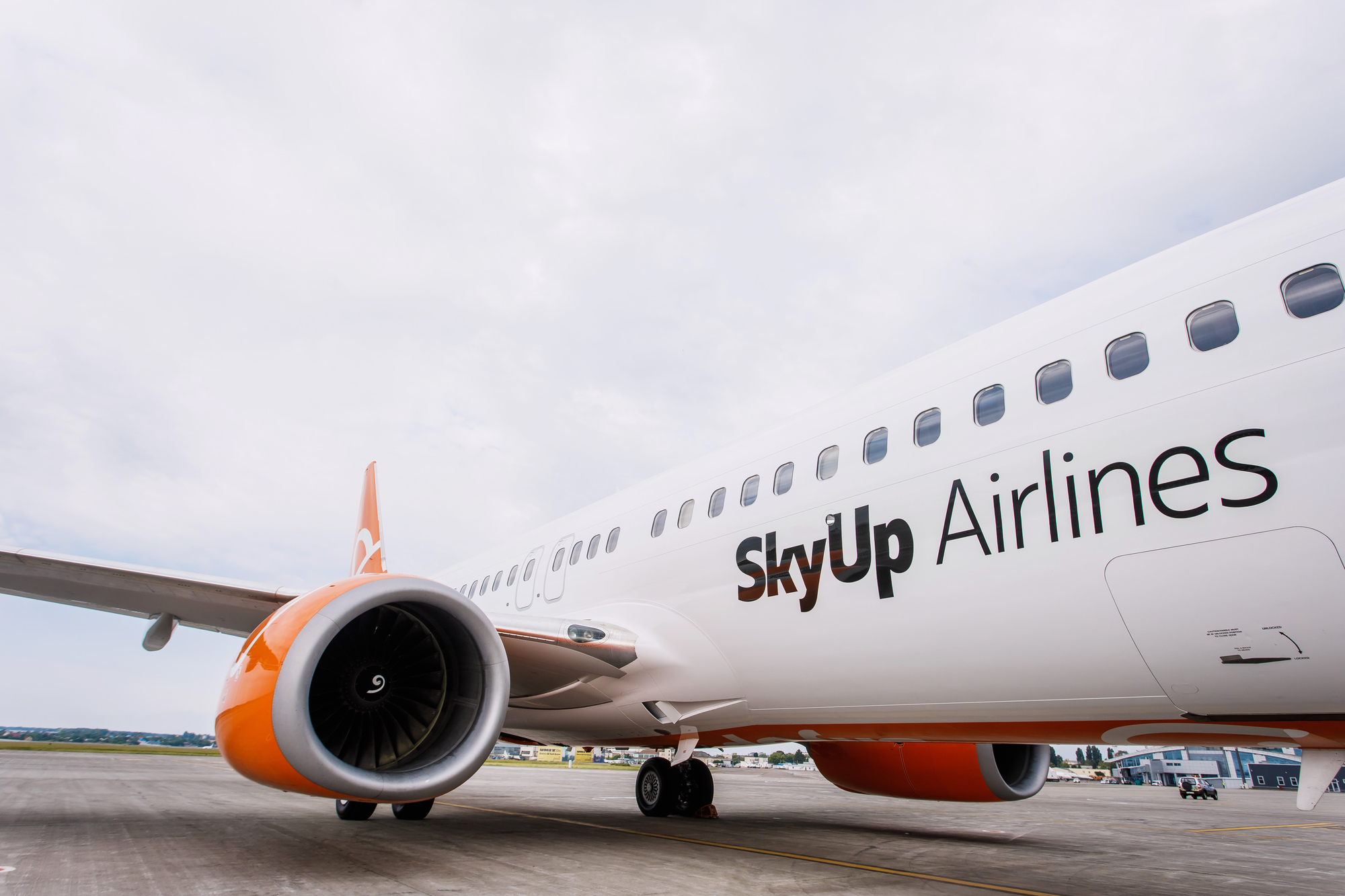 Landet nun auch in Memmingen: Die ukrainische Airline SkyUp verbindet den Allgäu Airport mit Kiew. Foto: SkyUp