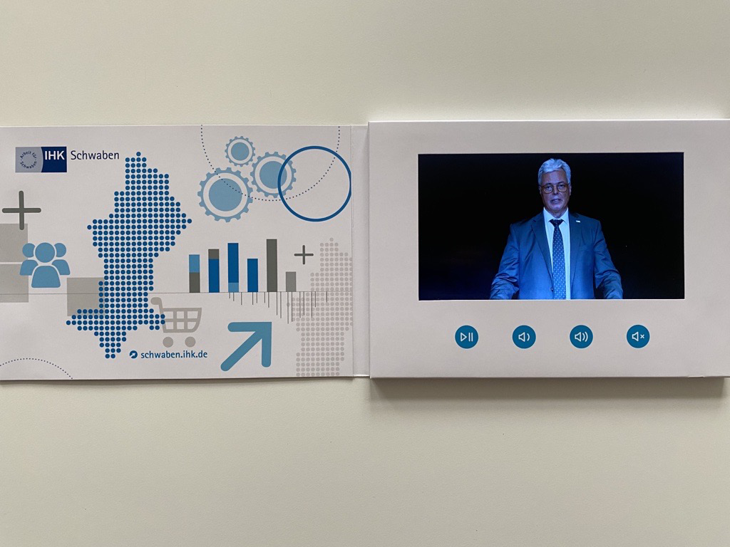 Der IHK-Neujahrsempfang kam dieses Jahr als digitale Broschüre zu den Gästen. Foto: B4B WIRTSCHAFTSLEBEN SCHWABEN