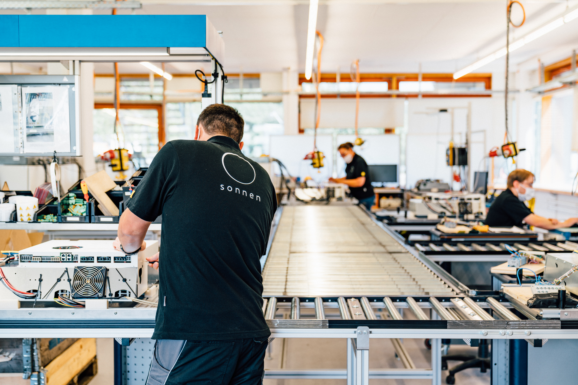 Ein Blick in die Produktion bei Sonnen in Wildpoldsried. Foto: sonnen GmbH