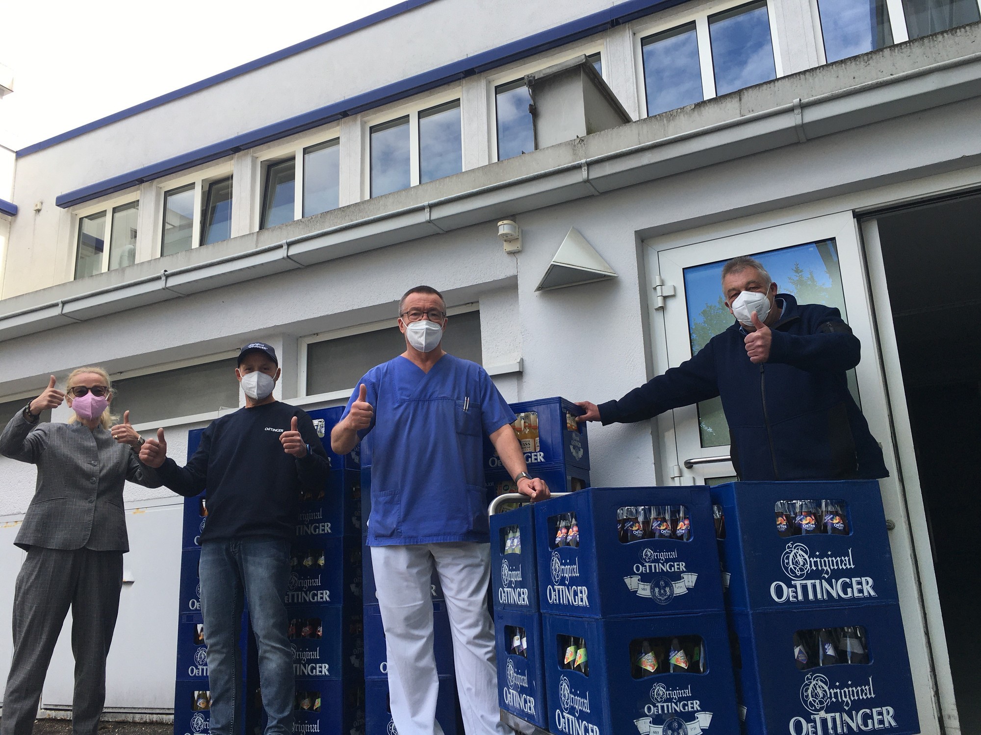 Oettinger Brauerei spendet an Corona-Helfer - b4bschwaben.de