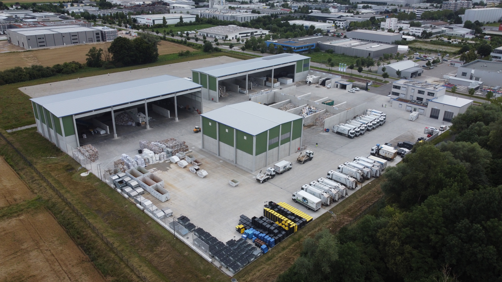 Der Standort der Kühl Entsorgung &amp; Recycling Süd GmbH in Augsburg. Foto: Kühl Entsorgung &amp; Recycling Süd GmbH