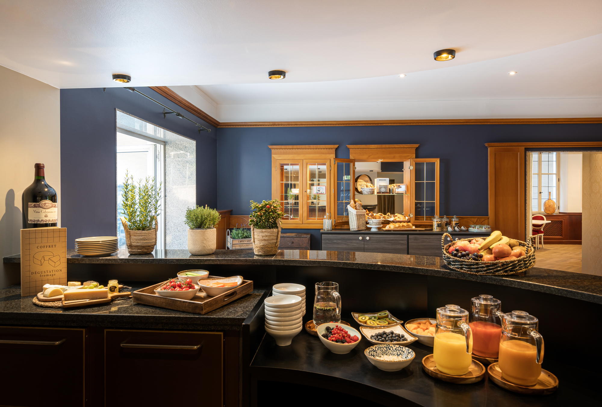 Die Frühstücktheke der Maison Viktoria soll einen guten Start in den Tag ermöglichen. Foto: Maison Viktoria