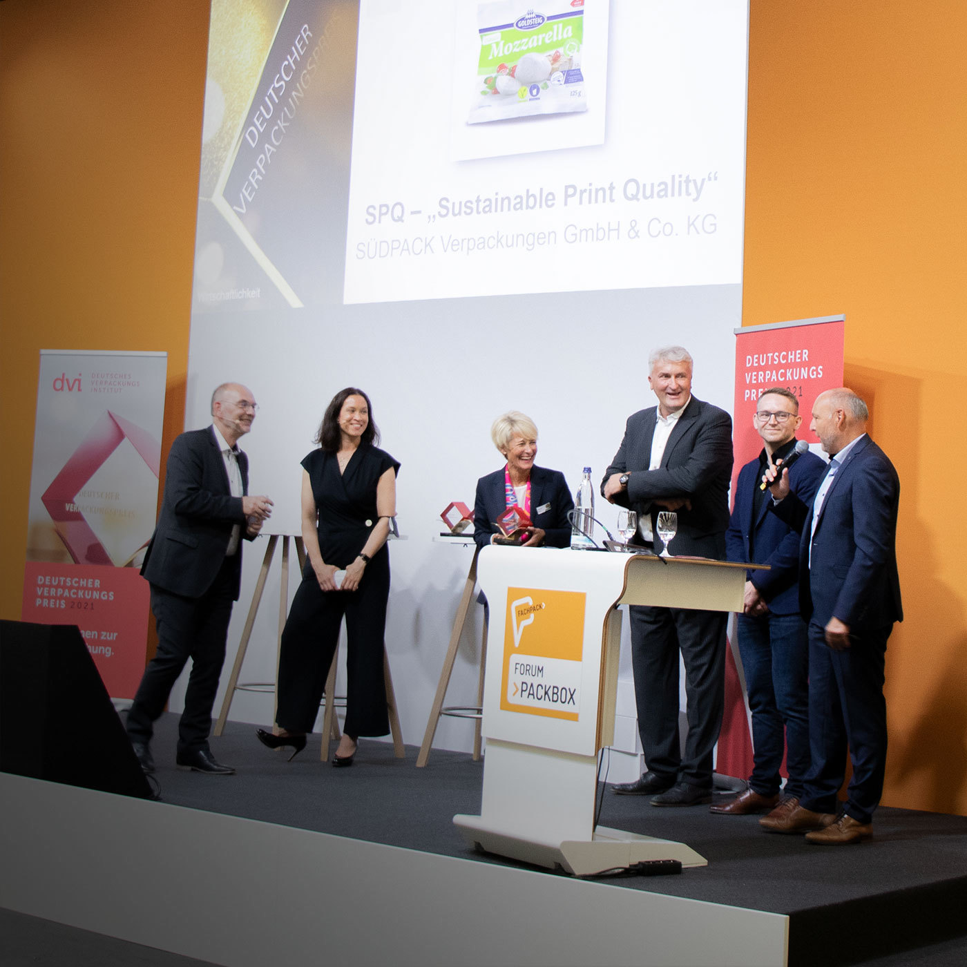 Die Preisverleihung. Bild: Südpack.