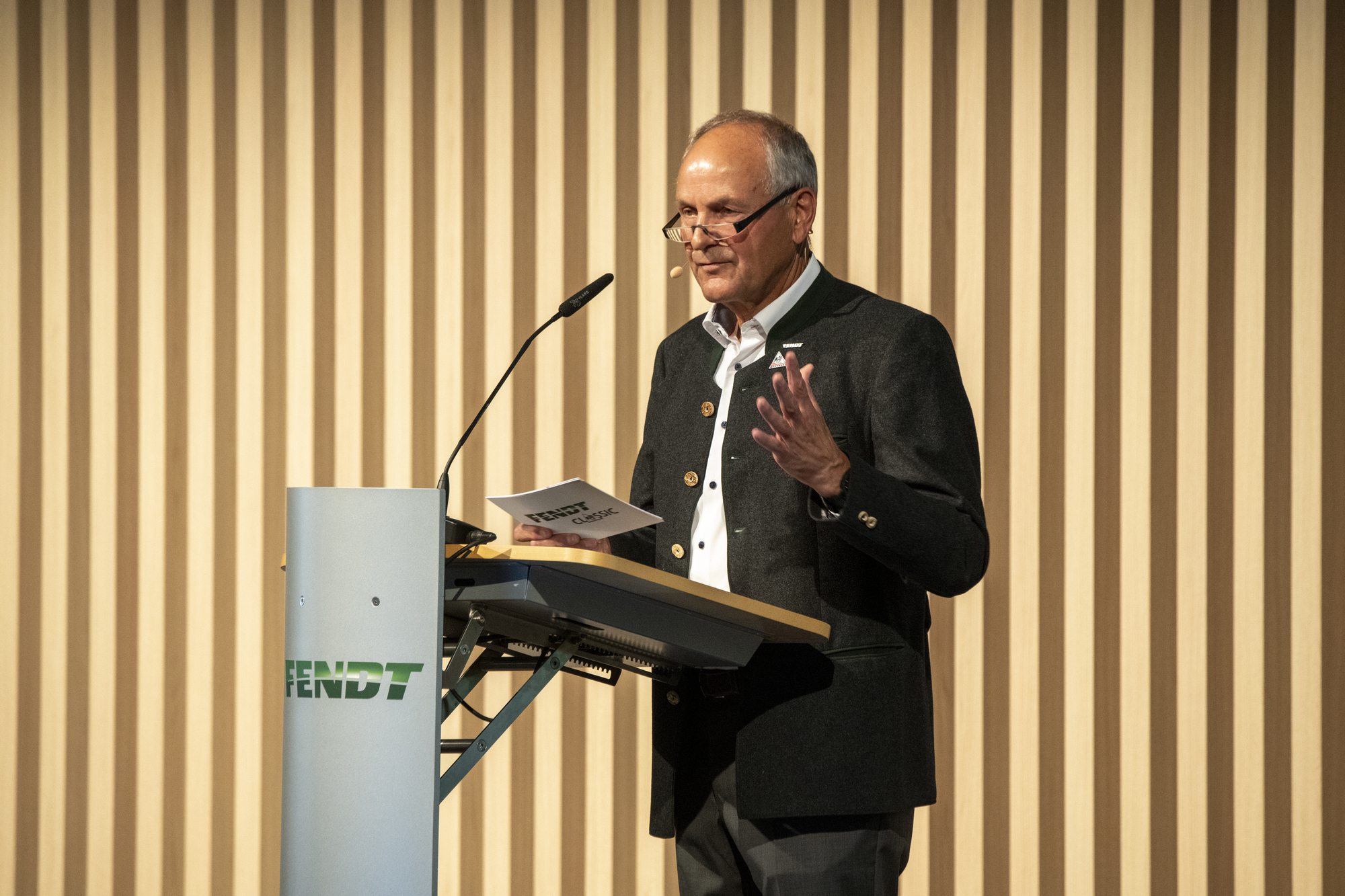Sepp Nuscheler, Erster Vorsitzender des Fendt Classic Club International. Bild: Fendt.
