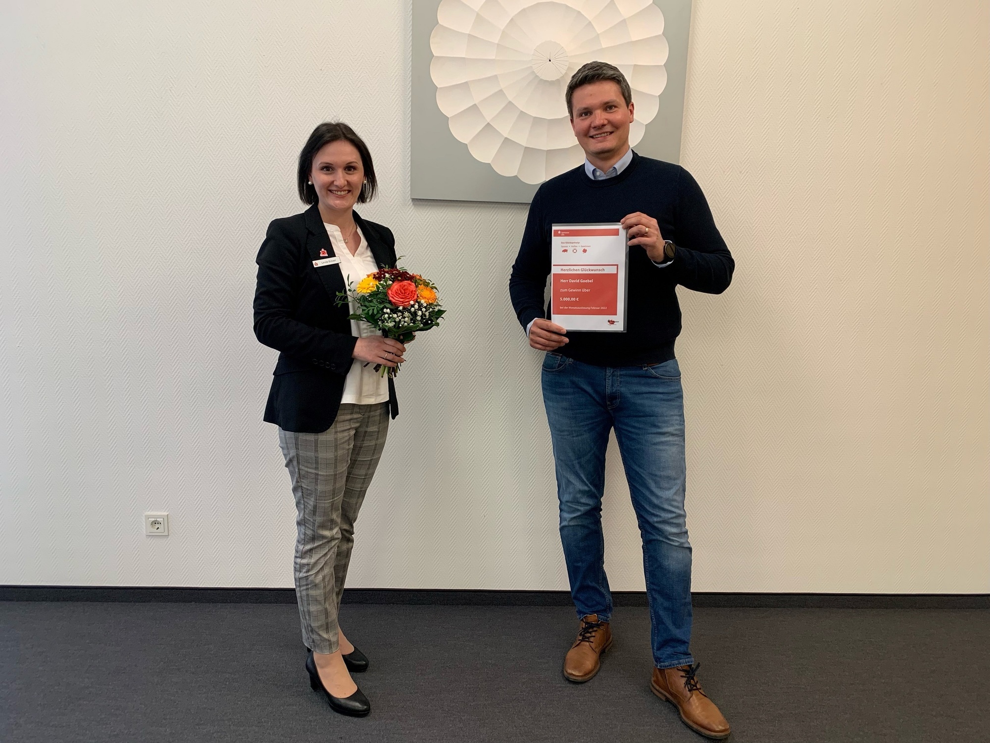 Der Prämienspar-Losgewinner David Goebel. Foto: Sparkasse Ulm