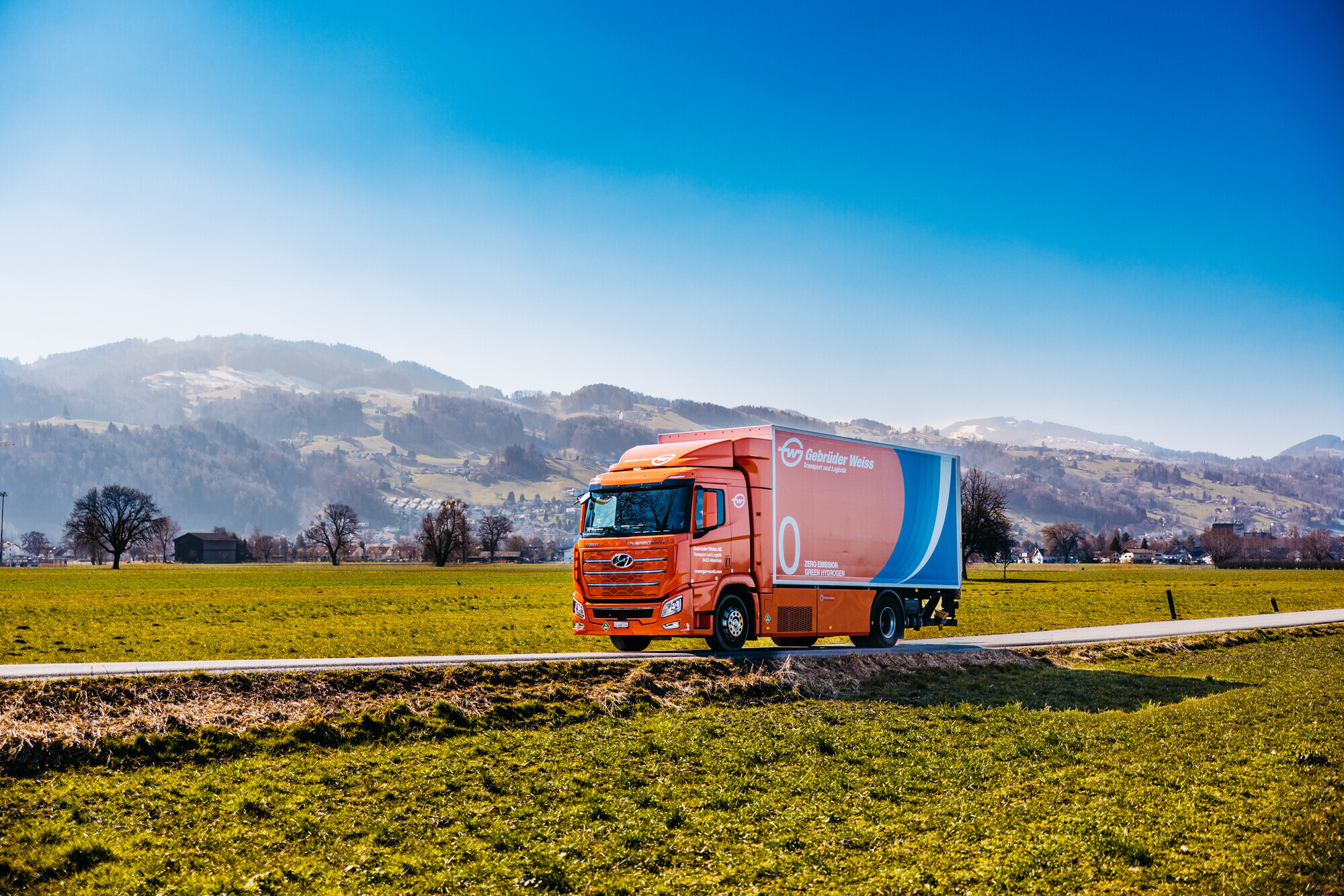 Der Wasserstoff-Lkw von Gebrüder Weiss Quelle: Gebrüder Weiss / Sams.