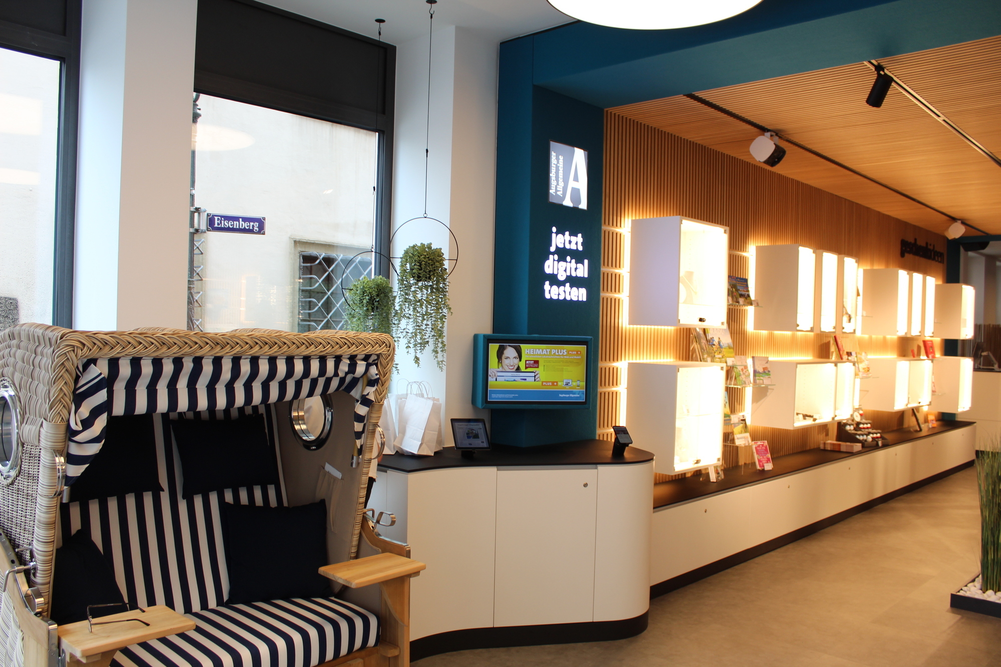 Das neue Kundencenter der Augsburger Allgemeine von innen. Foto: B4BSCHWABEN.de