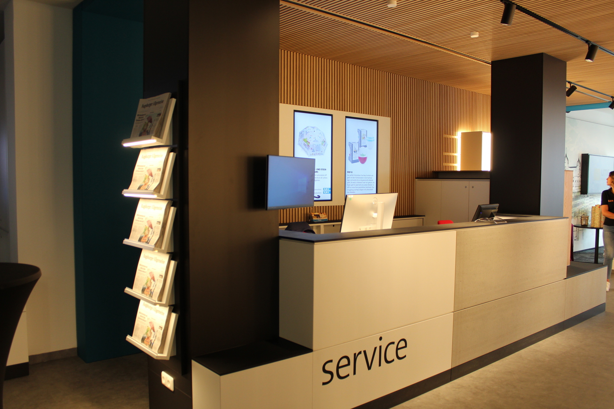 Das neue Kundencenter der Augsburger Allgemeine von innen. Foto: B4BSCHWABEN.de