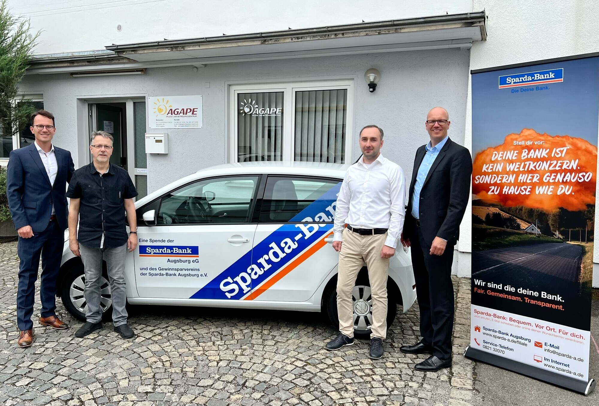 Von links:Peter Lachenmayr, Markus Stoltze, Aleksandre Muradashvili, Ralph Puschner. Foto: Martina Kapela