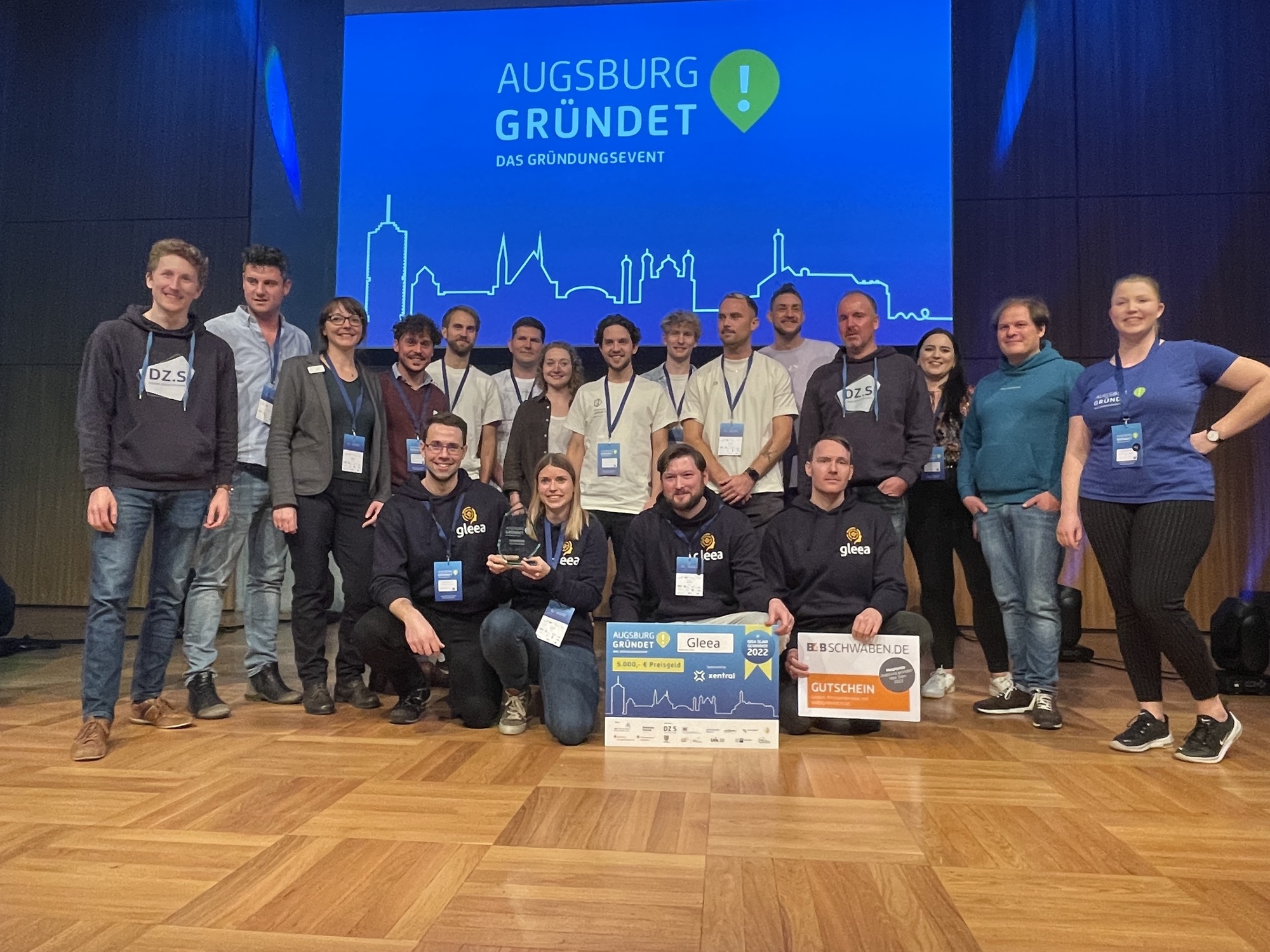 Die Finalisten des Idea Slam von Augsburg gründet. Foto: B4BSCHWABEN.de
