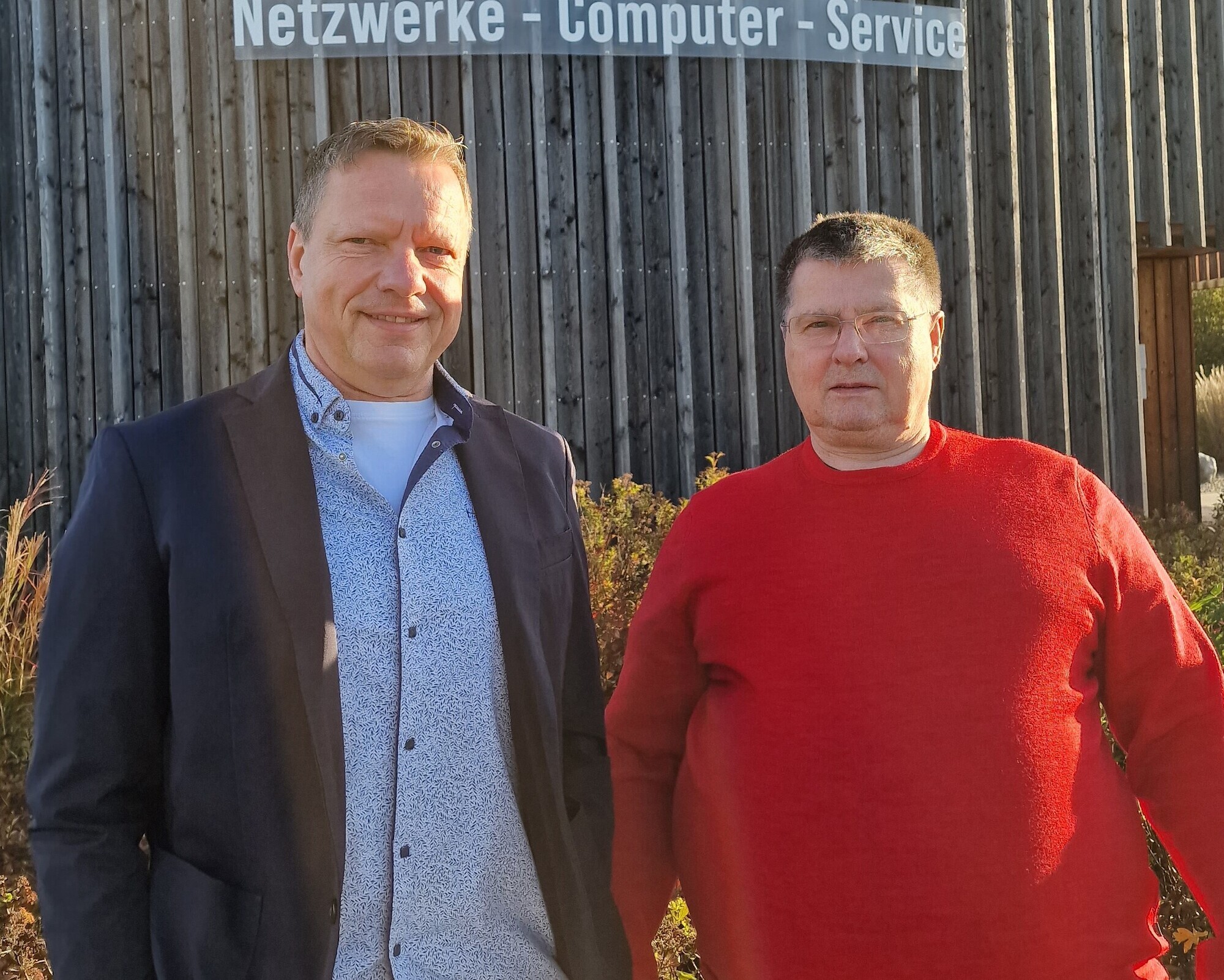 Die Geschäftsführer von NCS, Stefan Schneider (links) und Joachim Böttcher (rechts).
