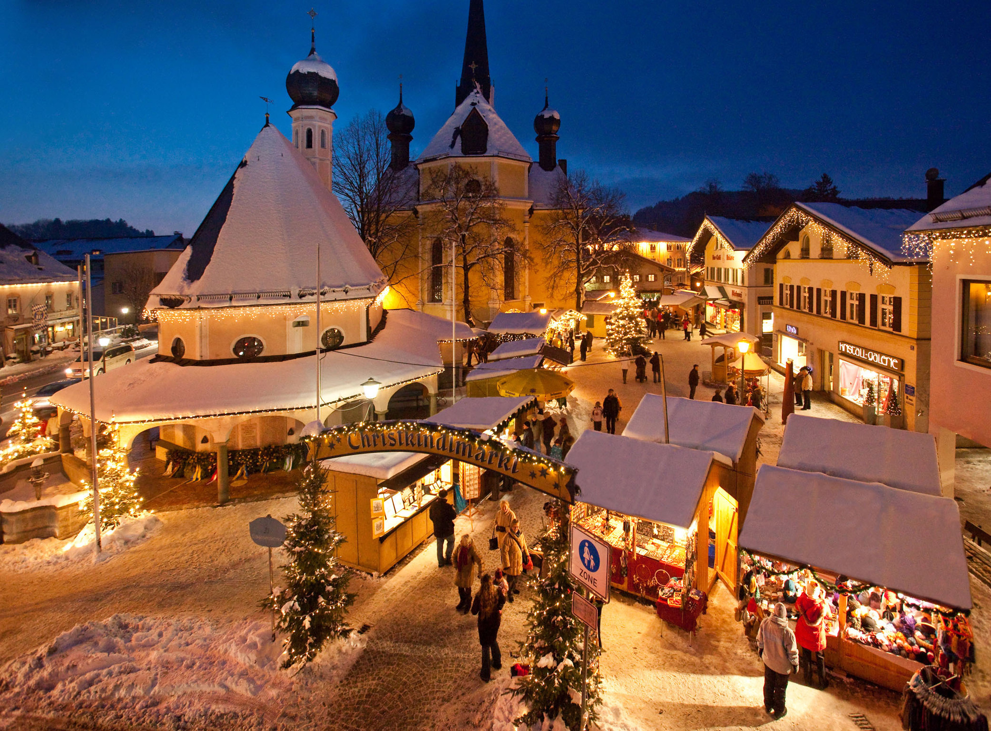 Der Christkindlesmarkt in Prien.