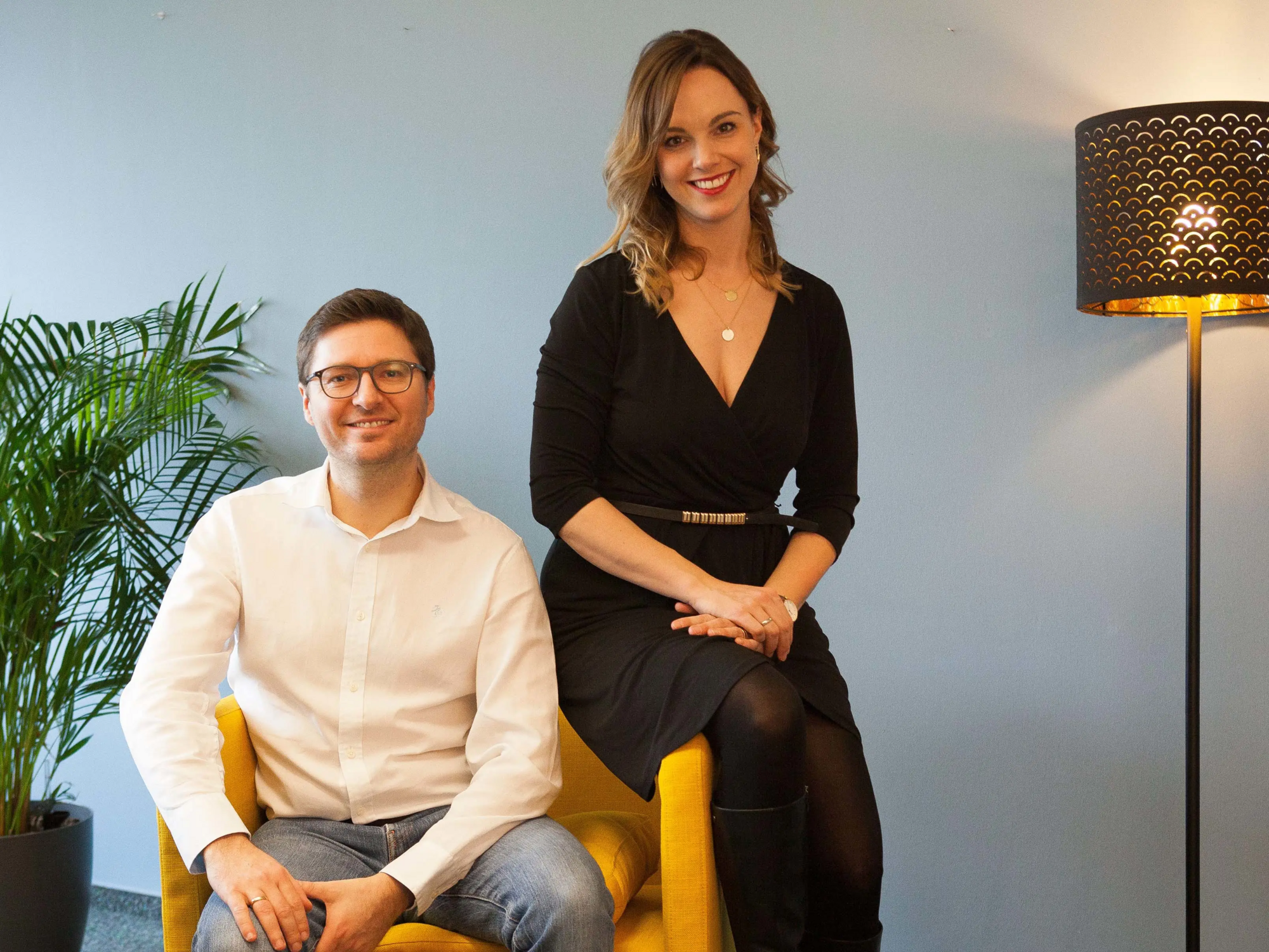 CEO Andrea Pfundmeier und CTO Robert Freudenreich haben ihre Boxcryptor-Technologie an Dropbox verkauft. Foto: Secomba GmbH