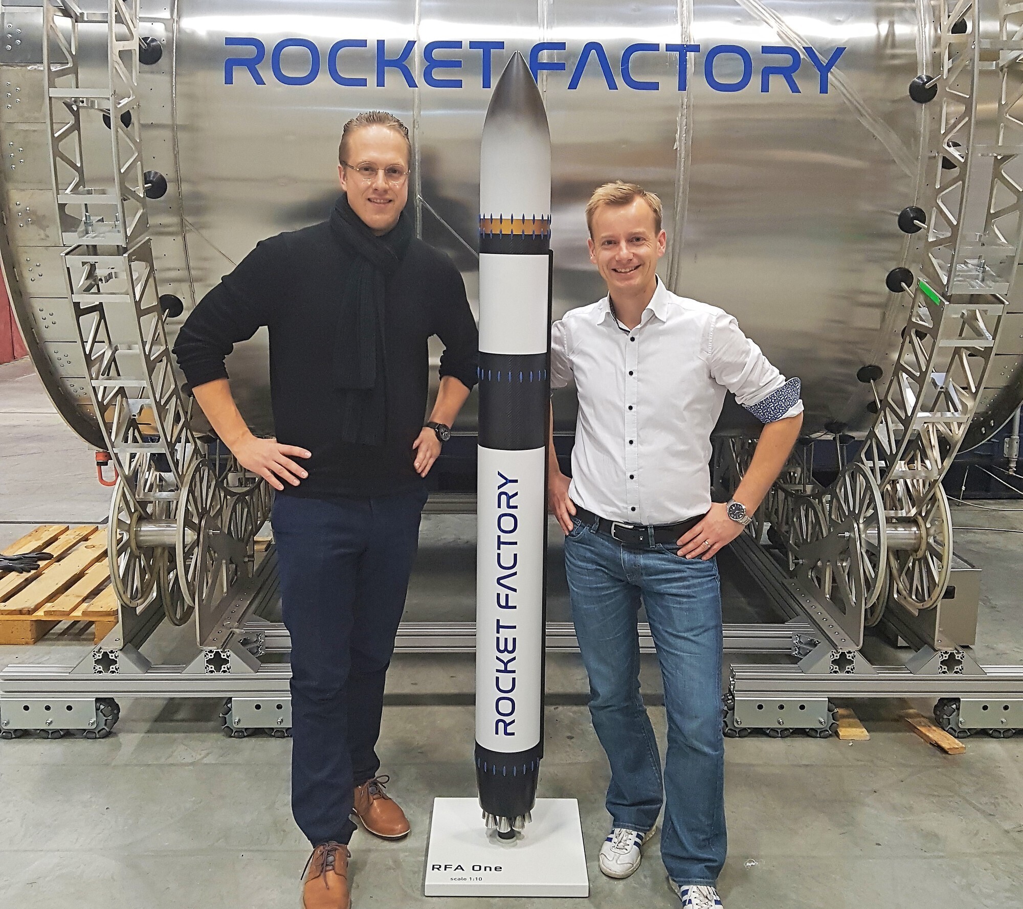 Die Gründer der Rocket Factory: Stefan Brieschenk (l.) und Jörn Spurmann. Foto: Rocket Factory
