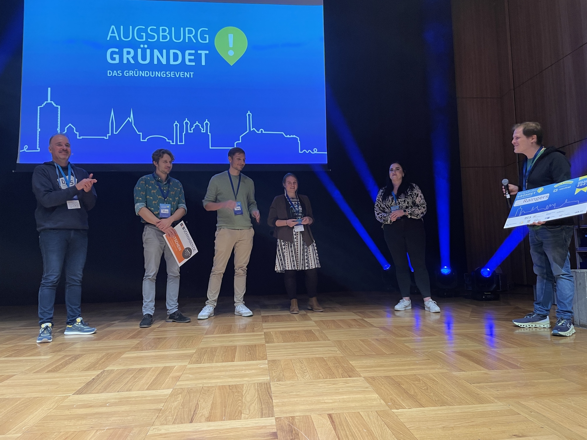 Die Gewinner des Idea Slam 2023: Die Rangers GmbH. Foto: B4BSCHWABEN.de
