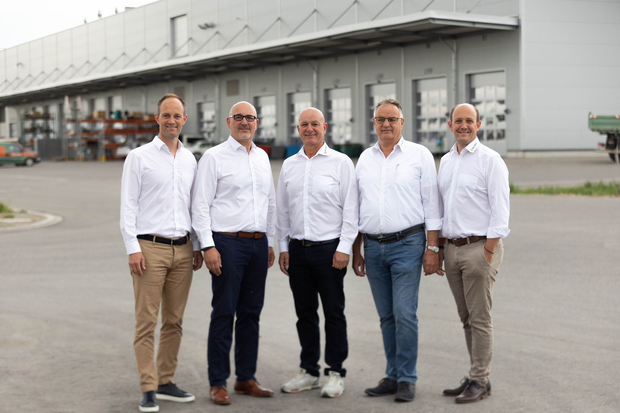 Gemeinsam leiten sie das Familien­unternehmen (v. l.):Christian Wild,Jochen Wild, Elmar Wild, Roland Wild und Markus Wild. Bild: