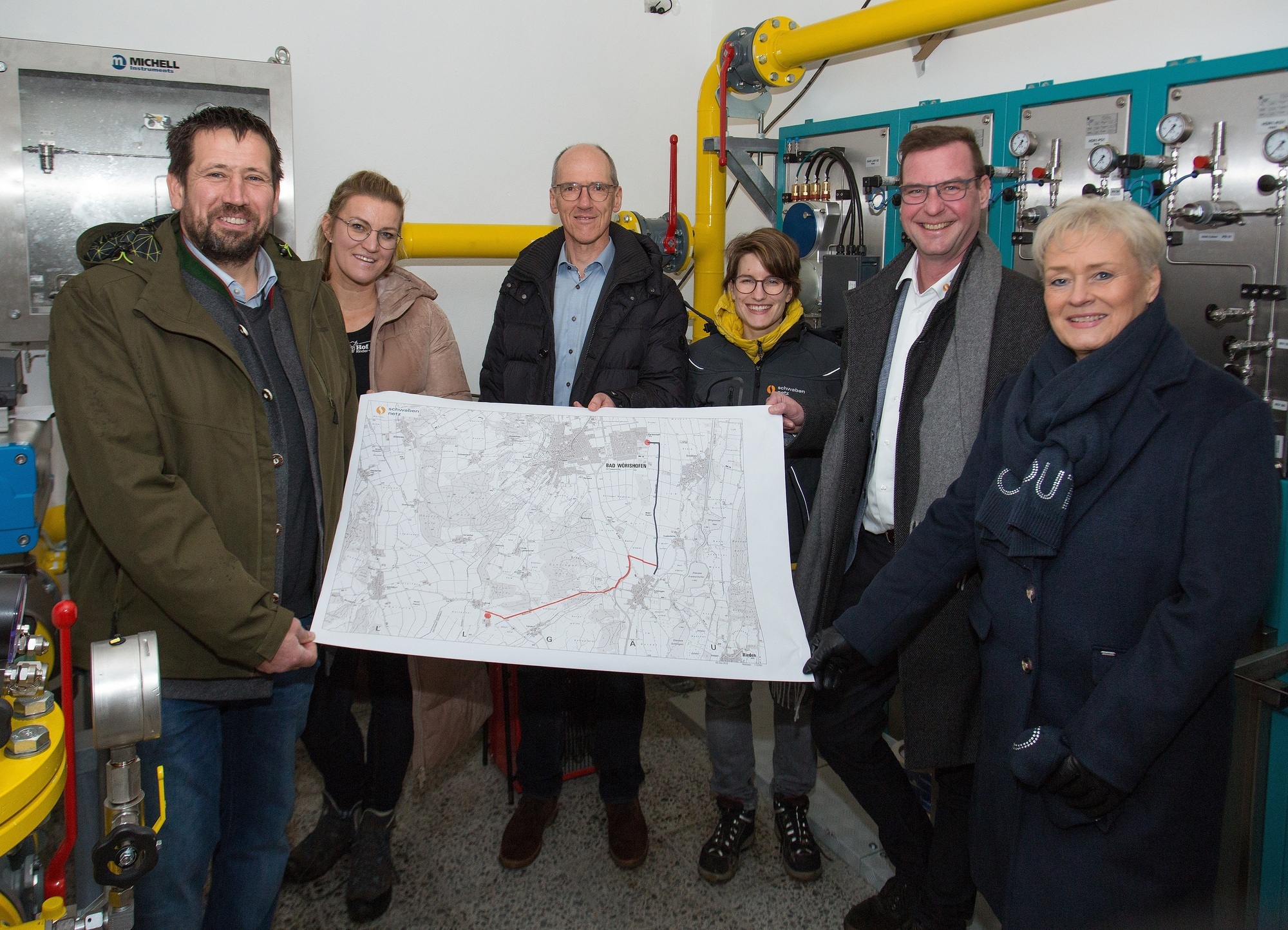 Von links: Hermann und Susanne Specht, Robert Böck, Monika Forstner, René Schoof und Iris Spielmann. Foto: Energie Schwaben