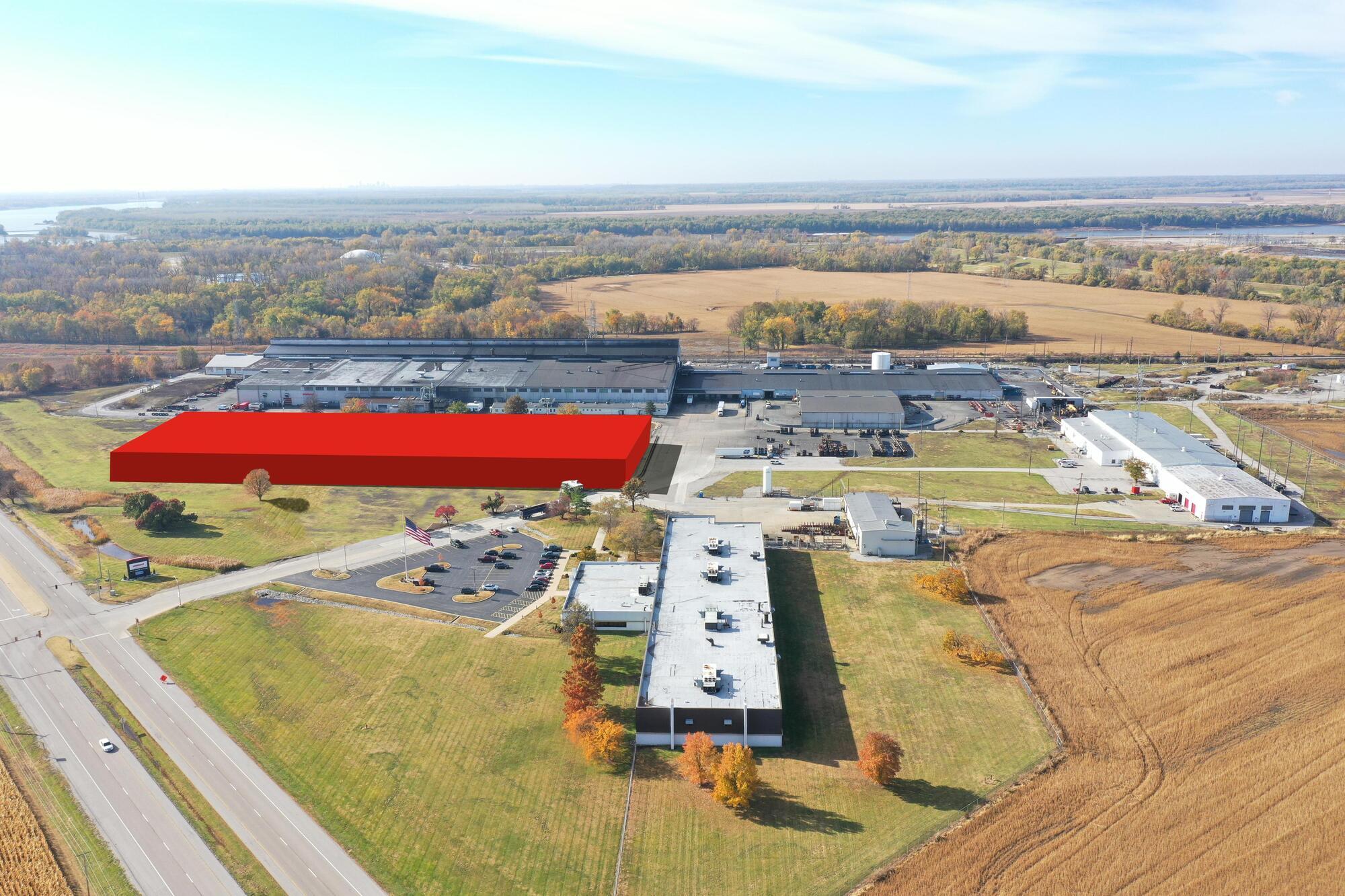 Eine Visualisierung der geplanten Erweiterung in East Alton, Illinois. Foto: Wieland Gruppe
