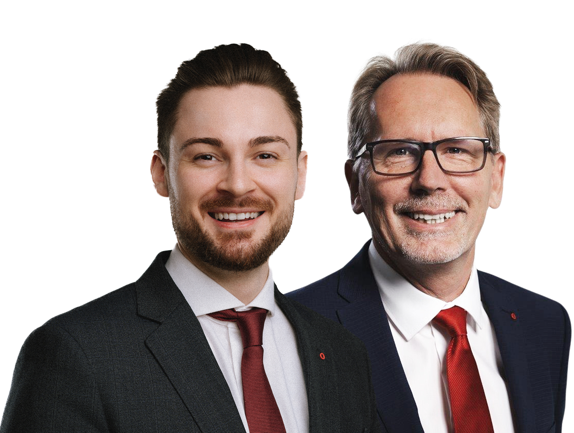 Oberbank-Experten Florian Spindler und Dominikus Brechenmacher zum Thema Twin Transition. Foto: Oberbank