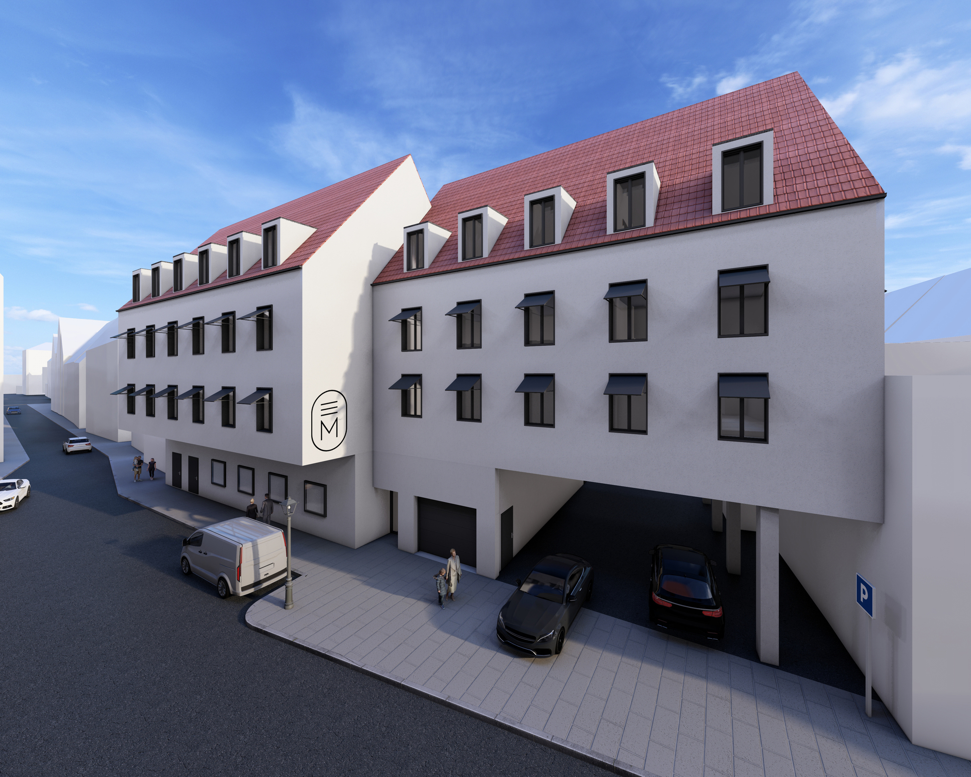 Direkt hinter dem Maximilian's wird ein Neubau für das Hotel entstehen. Foto: Architekt Christian Fußner
