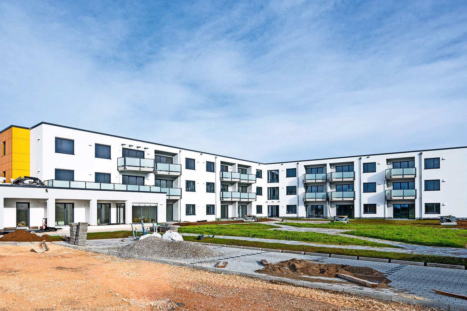 Eine Anlage für betreutes Wohnen in Mörslingen. Foto: Krätz Bau