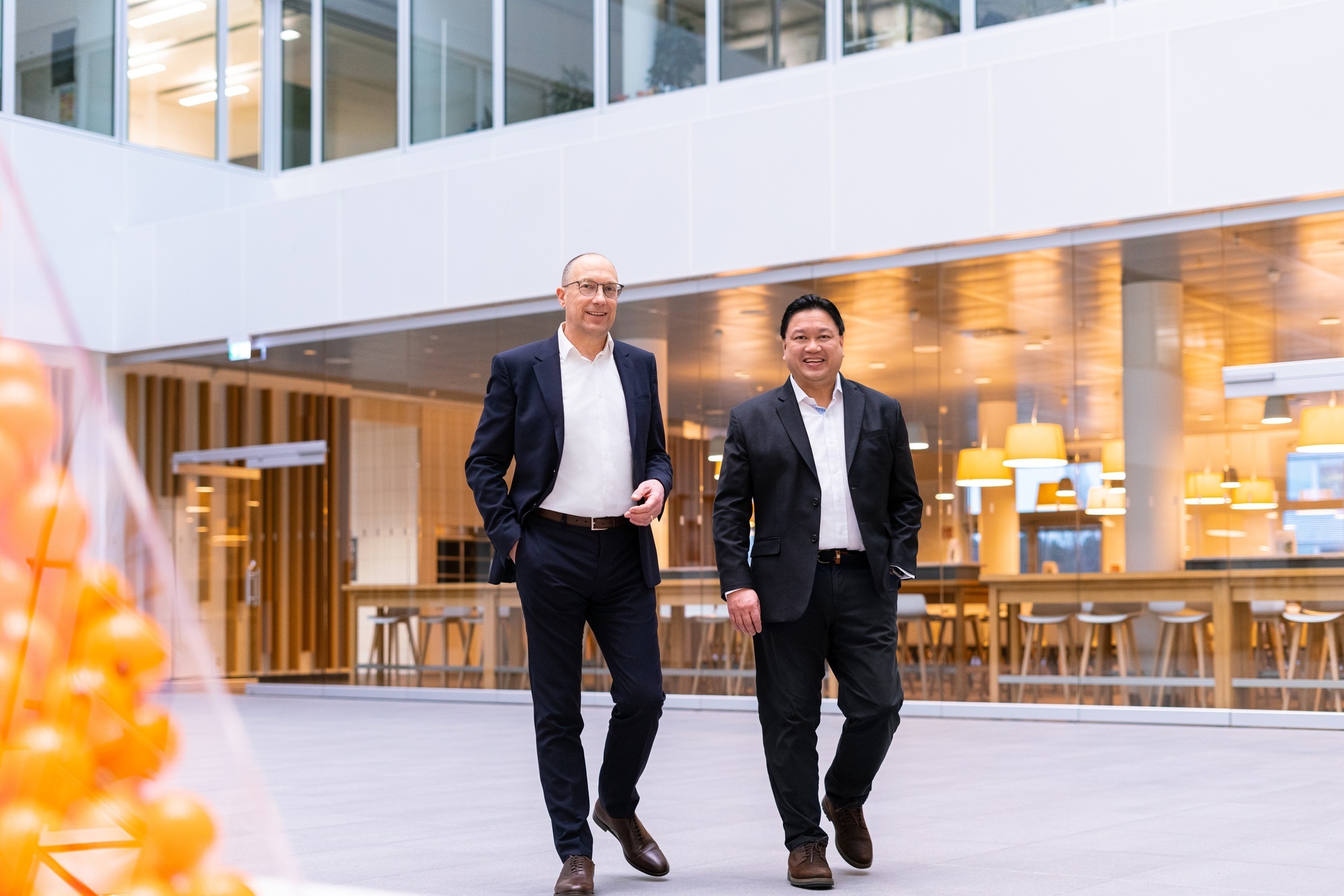Kuka-CEO Peter Mohnen und CFO Alexander Tan. Foto: Kuka