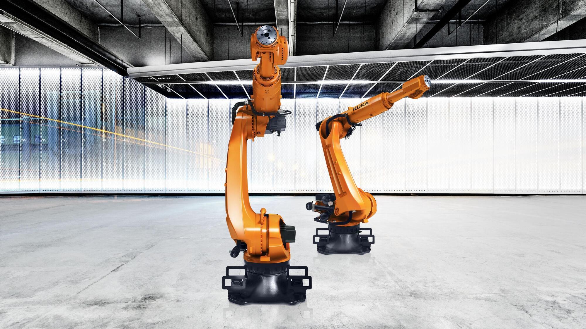 Diese Kuka-Roboter kommen künftig bei VW zum Einsatz. Foto: KUKA Group