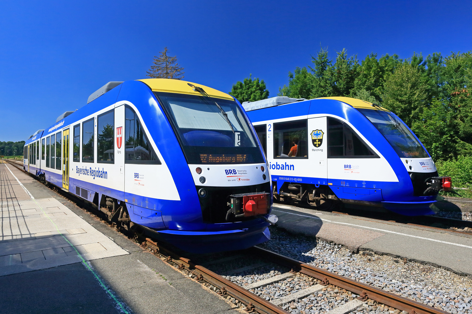 Archivbild. Züge der Bayerischen Regiobahn.