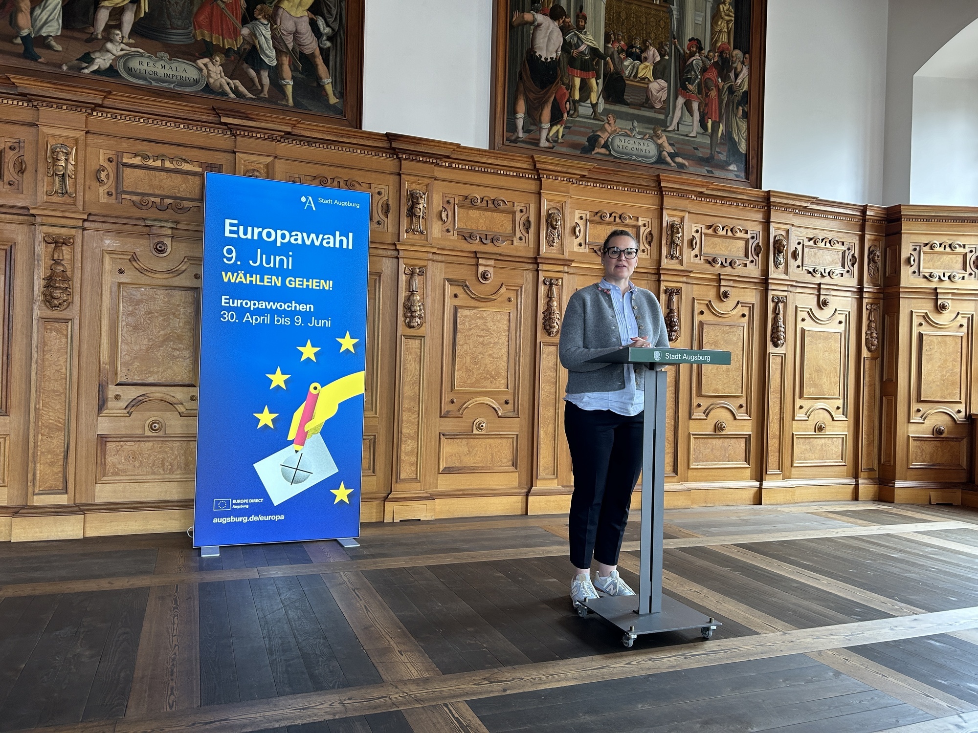 Die Augsburger Oberbürgermeisterin Eva Weber. Foto: Lena Jaumann