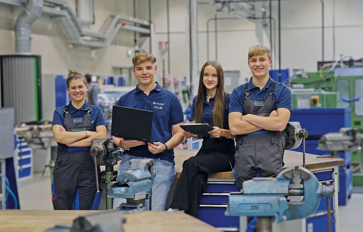 Die Werte Sicherheit und Zuverlässigkeit gelten nicht nur für die Produkte, sondern auch im Hinblick auf die Ausbildung. Mit einem neuen Konzept ergänzt der Betrieb seine fachlich fundierte Ausbildung um weitere Bausteine zur Persönlichkeitsentwicklung und zu Schlüsselqualifikationen. Foto: Mayr Antriebstechnik