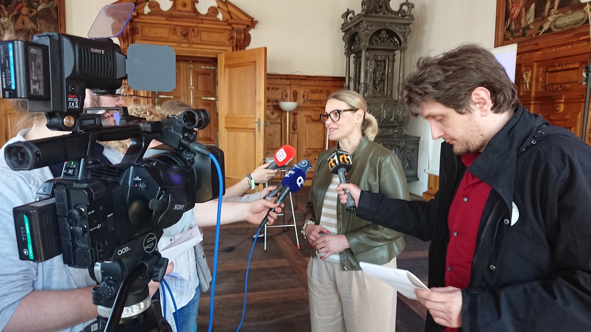Oberbürgermeisterin Eva Weber im Presse-Interview. Foto: B4BSCHWABEN.de