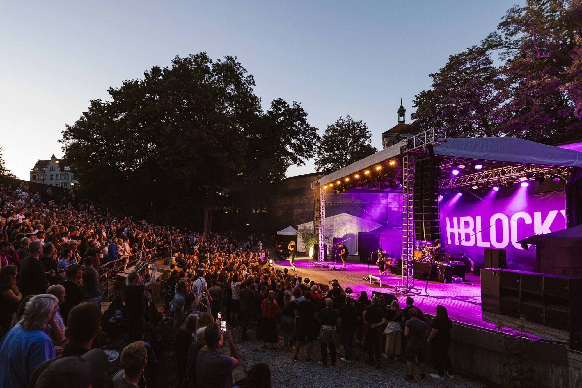So sah der Auftritt der Band H-Blockx auf der Freilichtbühne 2023 aus. Foto: Martin Augsburger