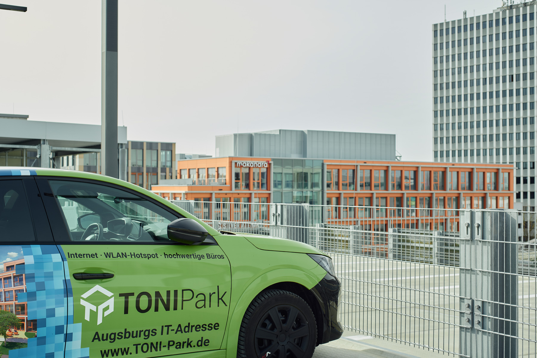 Klimaschonende Mitarbeitermobilität wird im TONI Park großgeschrieben. Foto: TONI Park