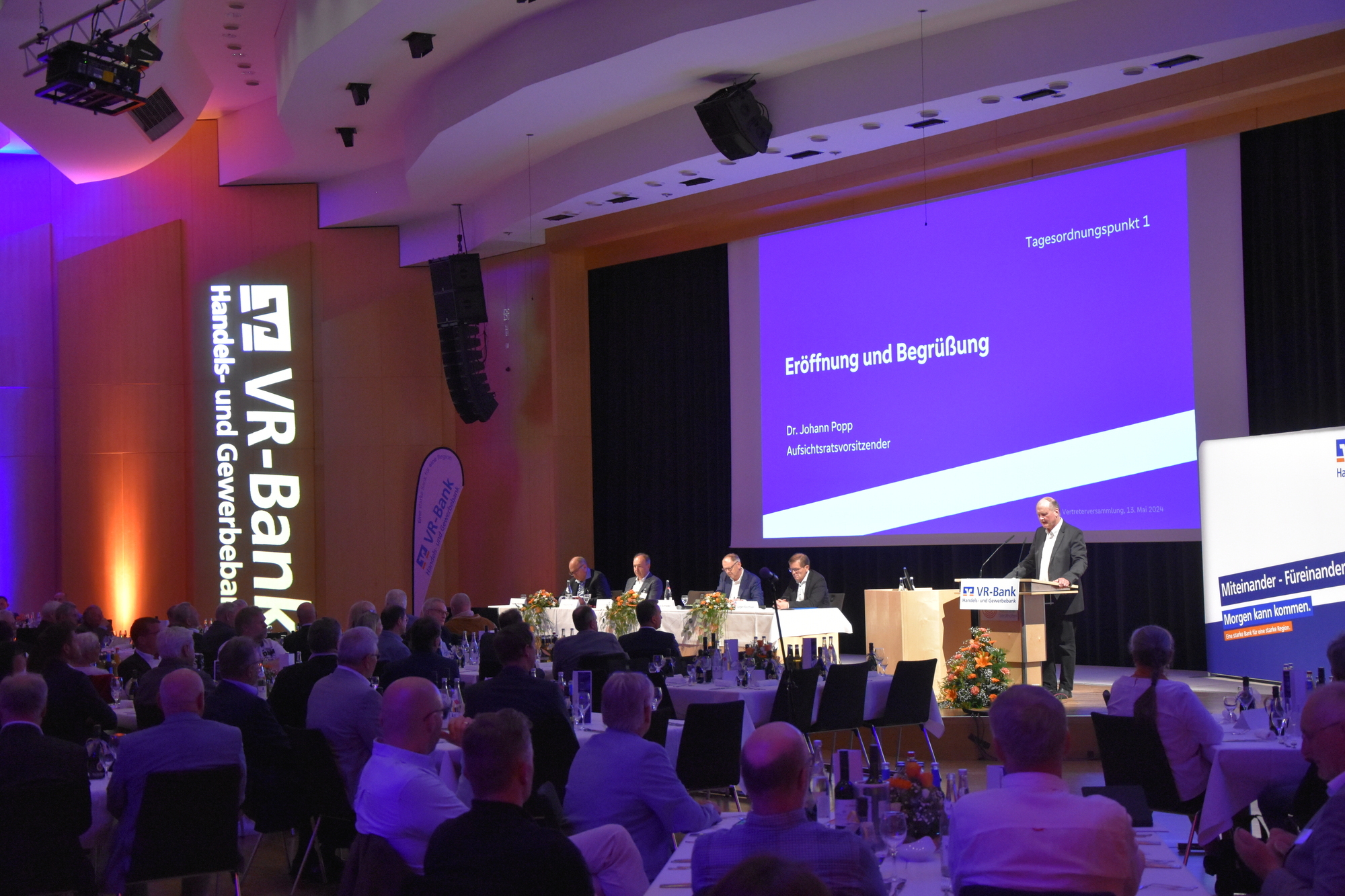 Die VR Bank zieht bei der Vertreterversammlung Bilanz zum Geschäftsjahr 2023
