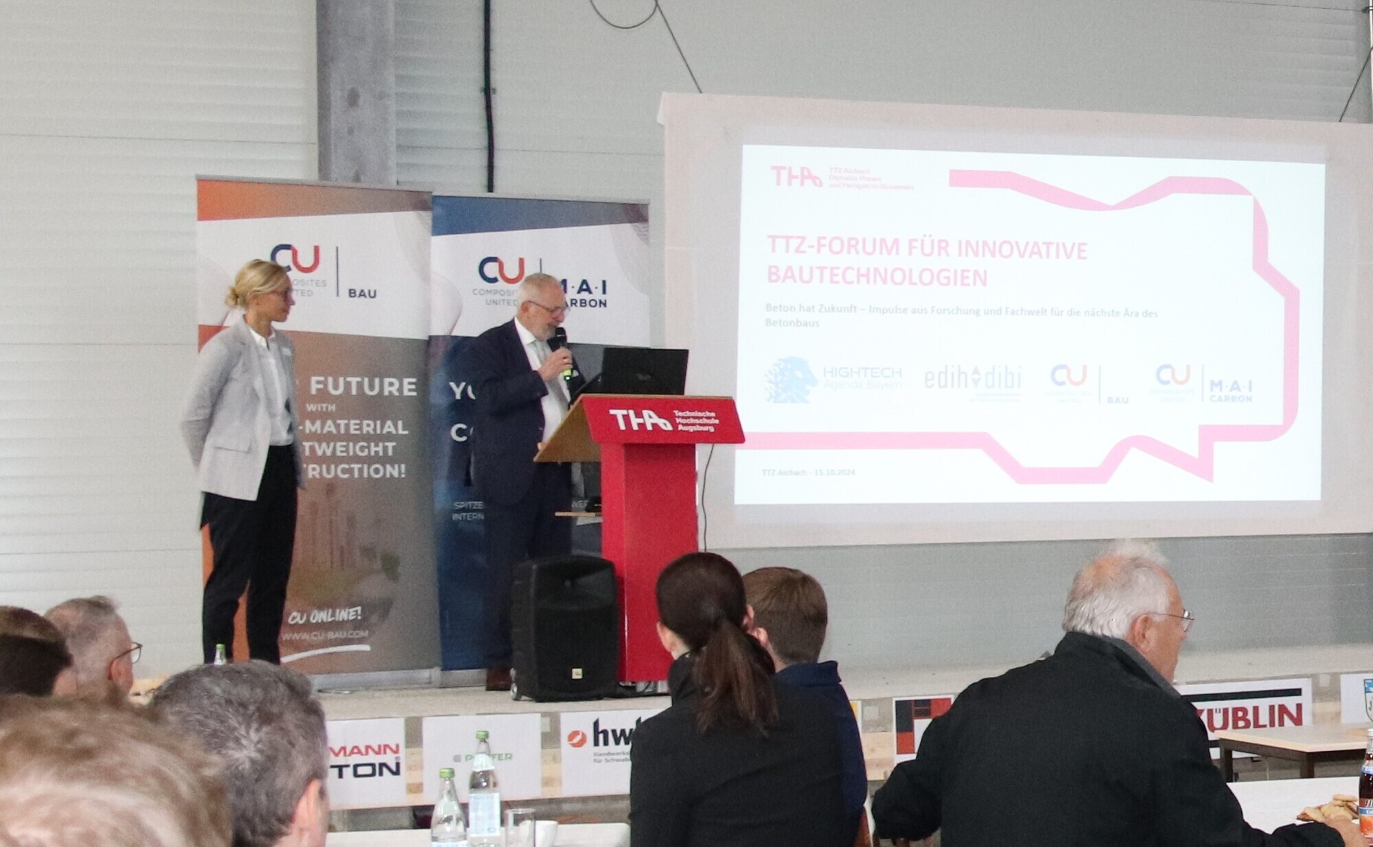 Beim TTZ-Forum für innovative Bautechnologien wurden Forschungsprojekte aus den beiden Forschungsfeldern Massivbau und digitaler