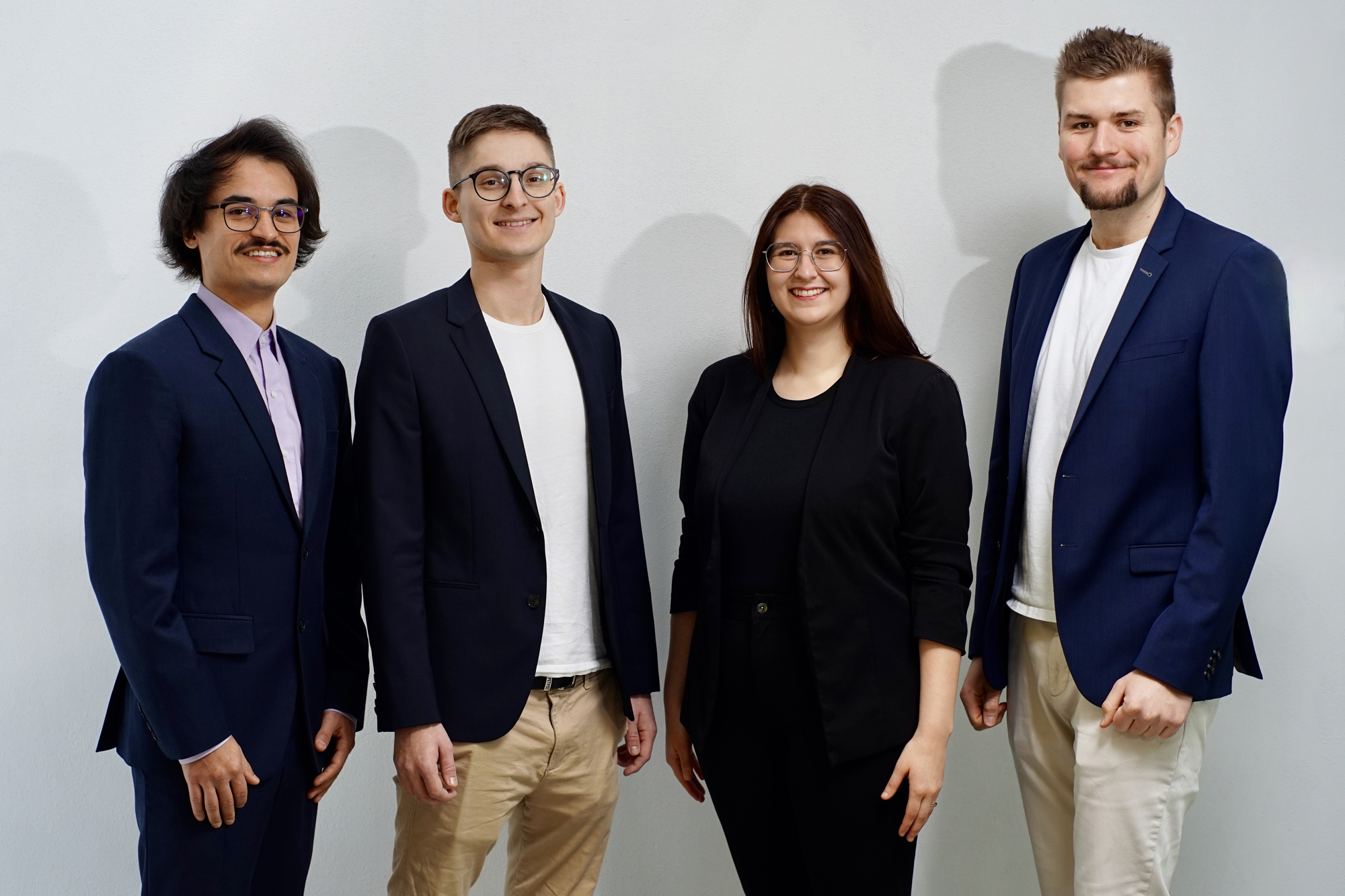 Das Team von „Solidcryo" (v. l. n. r.): Jorginho Villar Guerrero, Paul Bittner, Anna Klinger und Marvin Klinger.