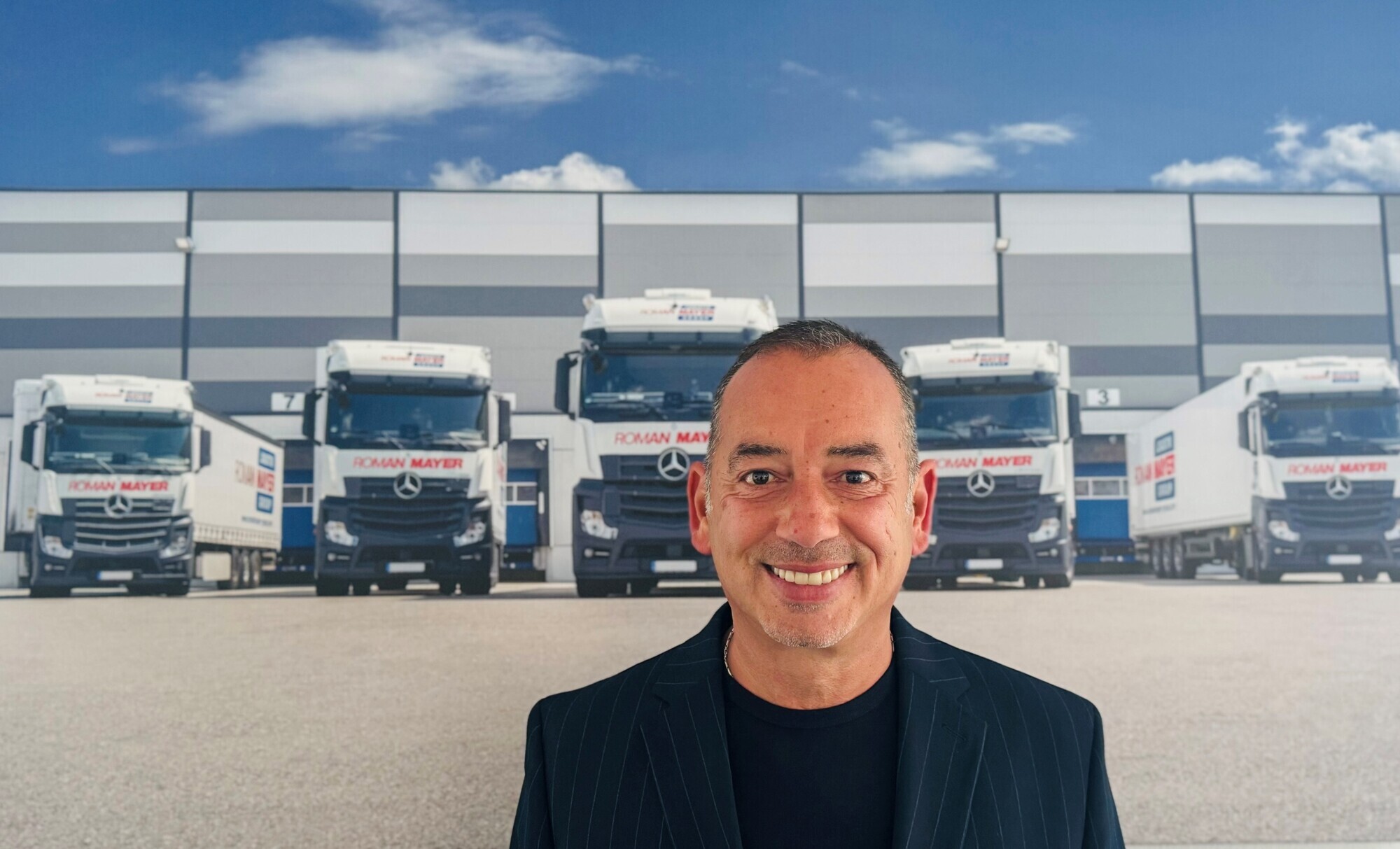 Der Geschäftsführer der Roman Mayer Logistik Group. Gianluca Crestani. Foto: Roman Mayer Logistik Group