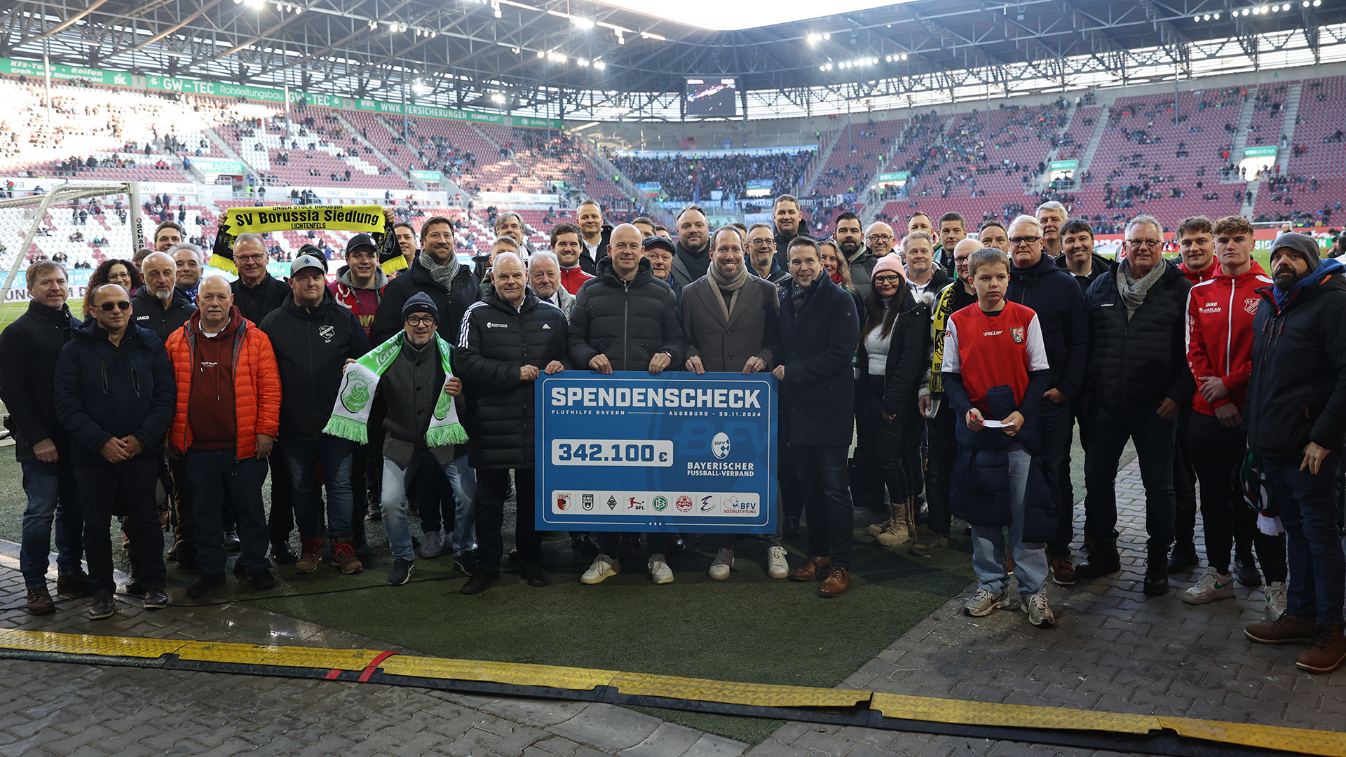 FC Augsburg und SSV Ulm unterstützen BFV-Fluthilfefonds.
