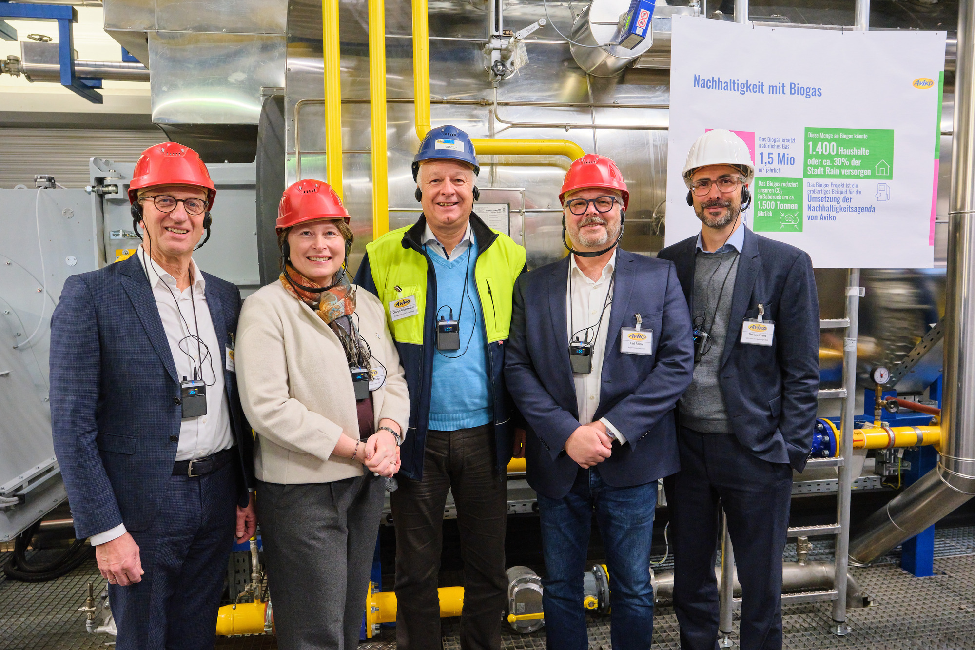 Von links: Dick Zellhrost, Claudia Marb, Oliver Ackermann, Klaus Rehm und Tim Dickhaus bei der Einweihung. Foto: LEW
