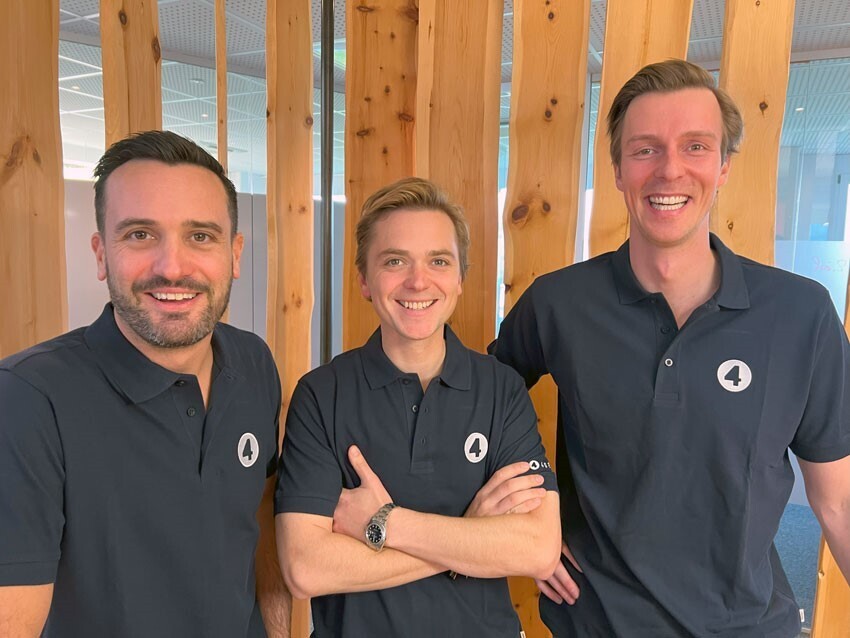Die neue Geschäftsleitung von 4Sellers (v. l.): Michael Grinzinger, Moritz Drechsel, Julius Hansen.