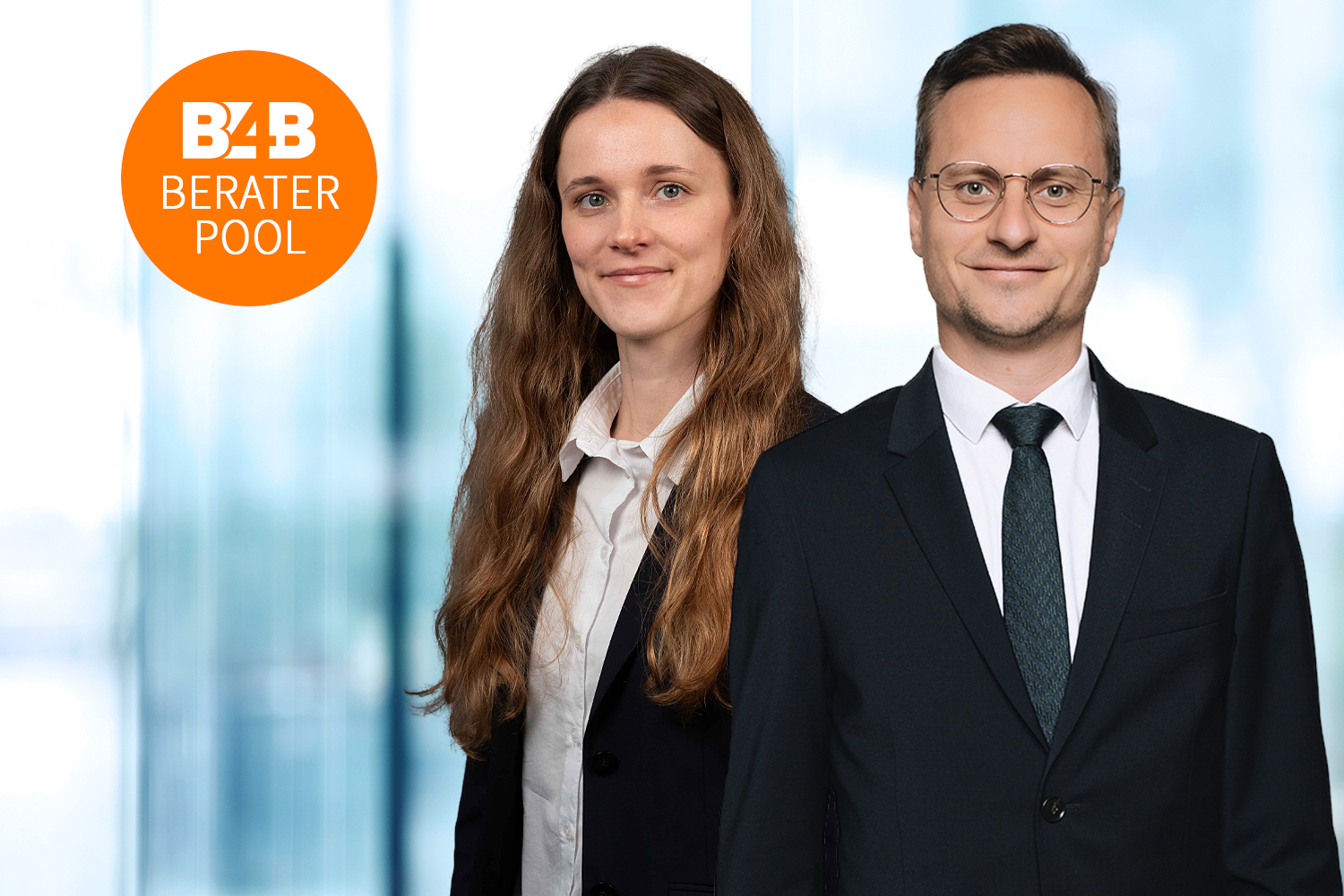 Dr. Viktor Stepien und Dr. Anna Katharina Eisele, B4B-Experten von SONNTAG. Foto: SONNTAG