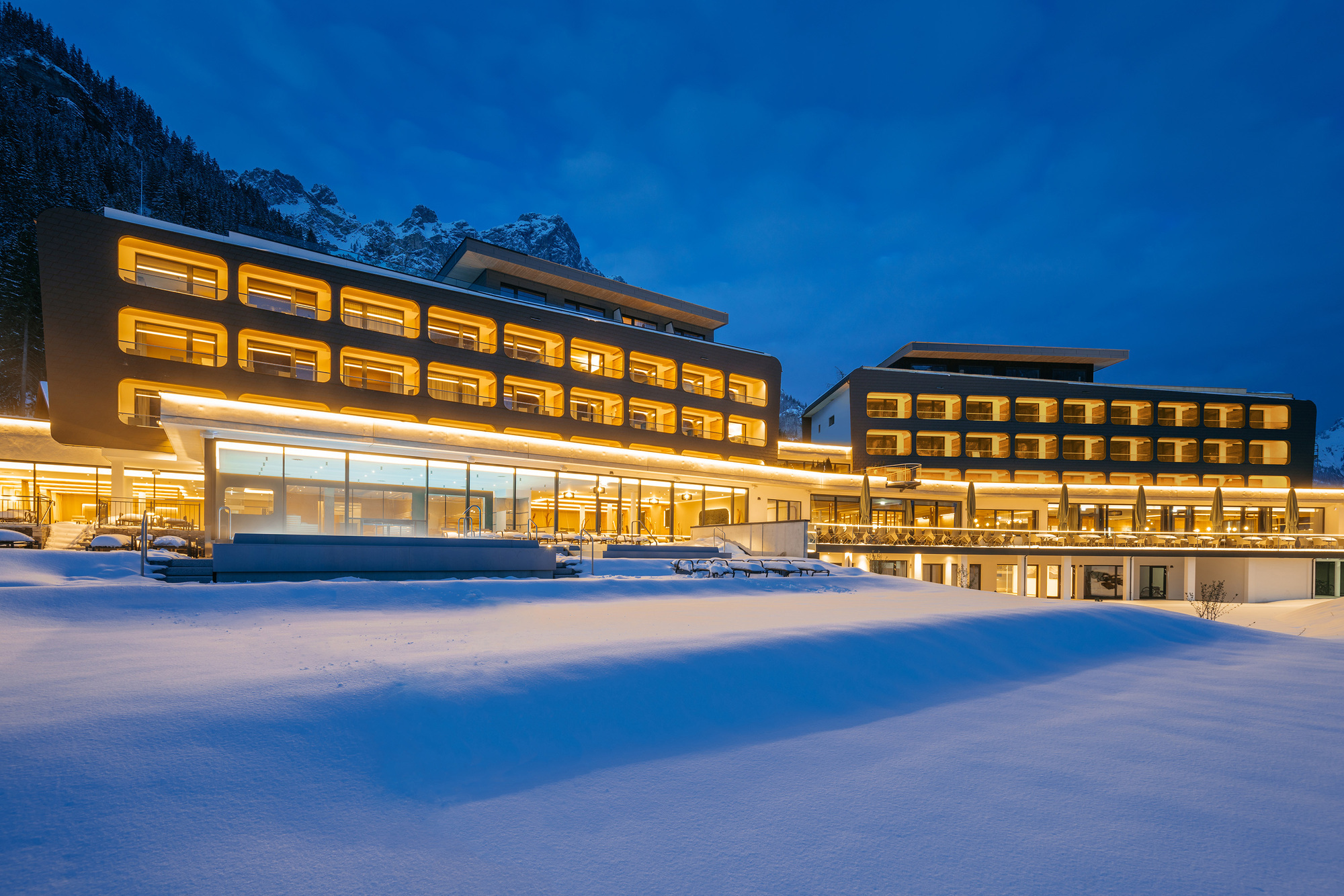 Winter genießen im haldensee – Naturerlebnis und Wellnesshotel im Tannheimer Tal. Foto: Florian Scherl