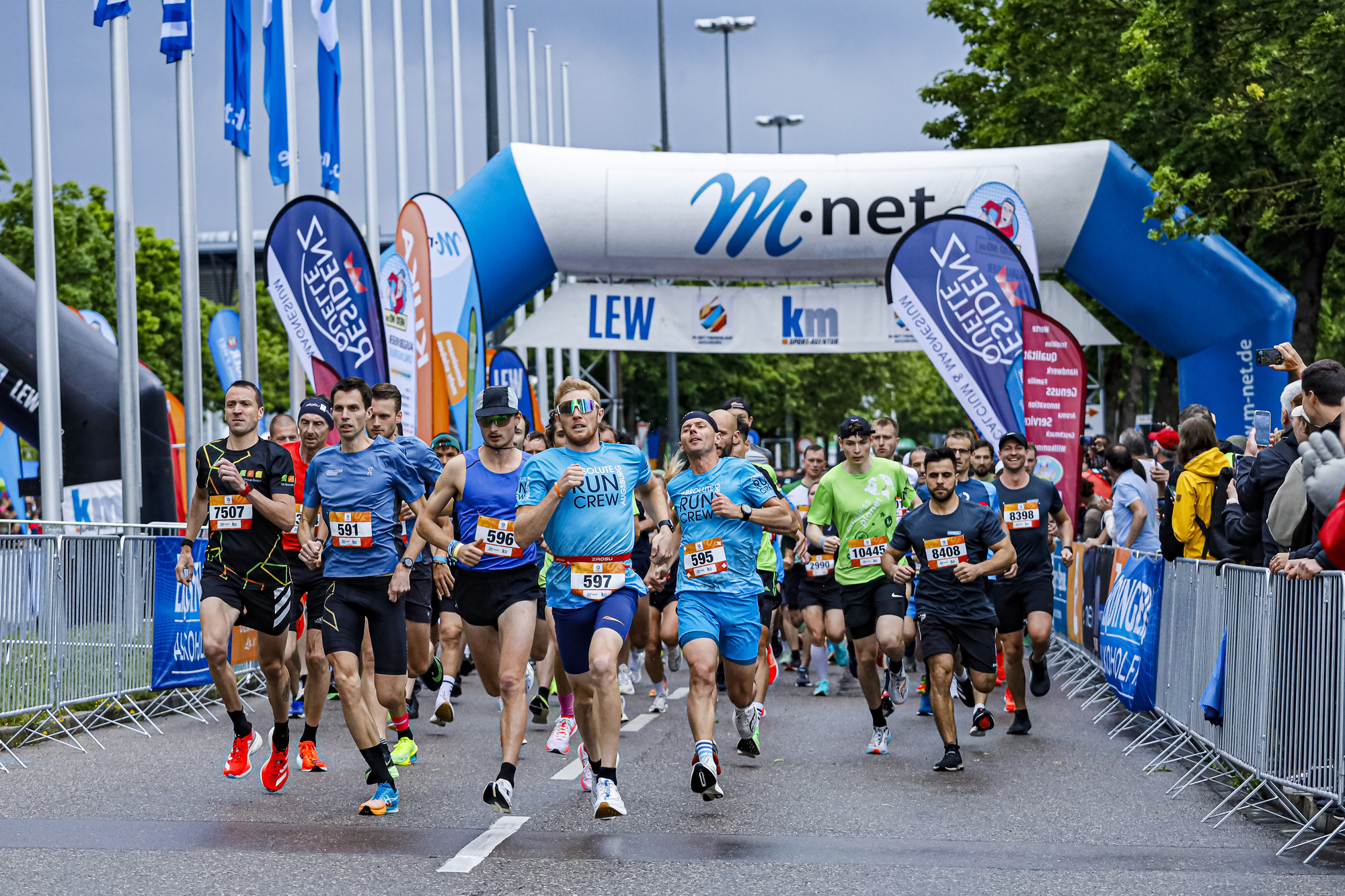 Symbolbild. Beim 13. M-net Firmenlauf 2024 in Augsburg waren 12.000 Läufer angemeldet. Foto: B4BSCHWABEN.de