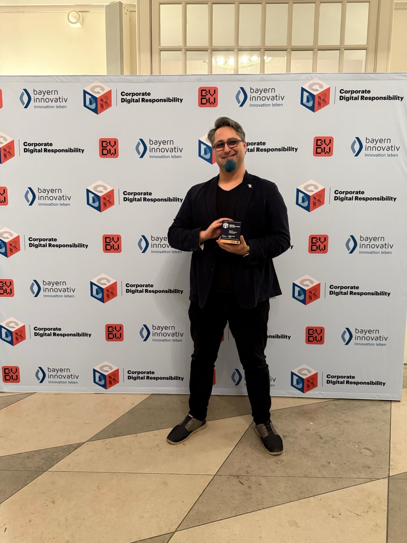 Daniel Jilg, Gründer von TelemetryDeck, hat den CDR-Award entgegengenommen. Foto: Daniel Jilg