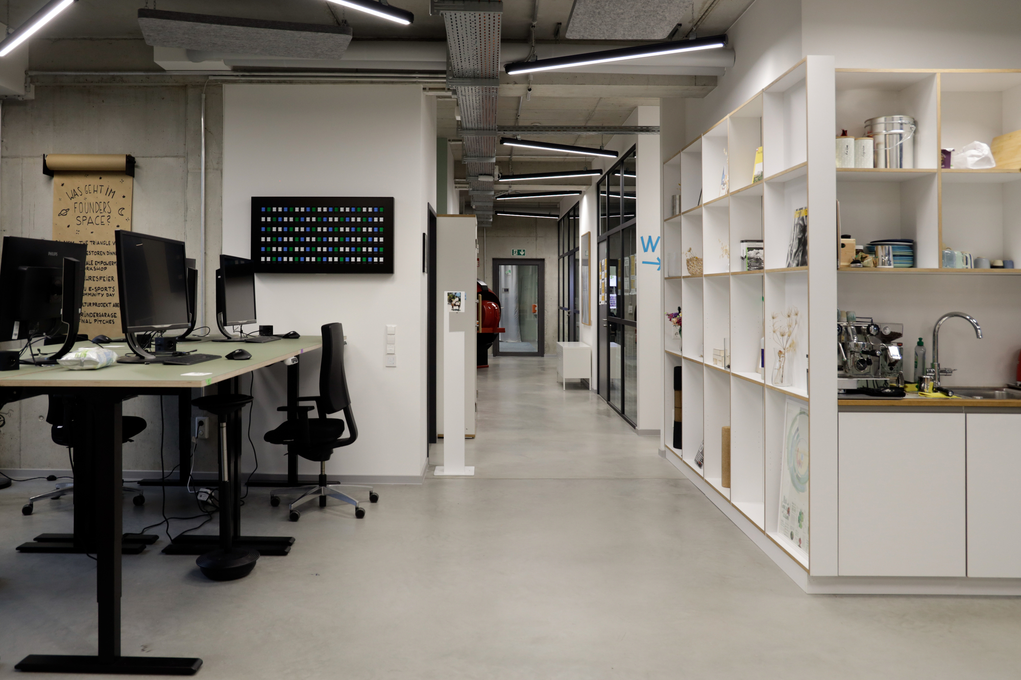 Der Founders Space der Hochschule Neu-Ulm. Foto: HNU