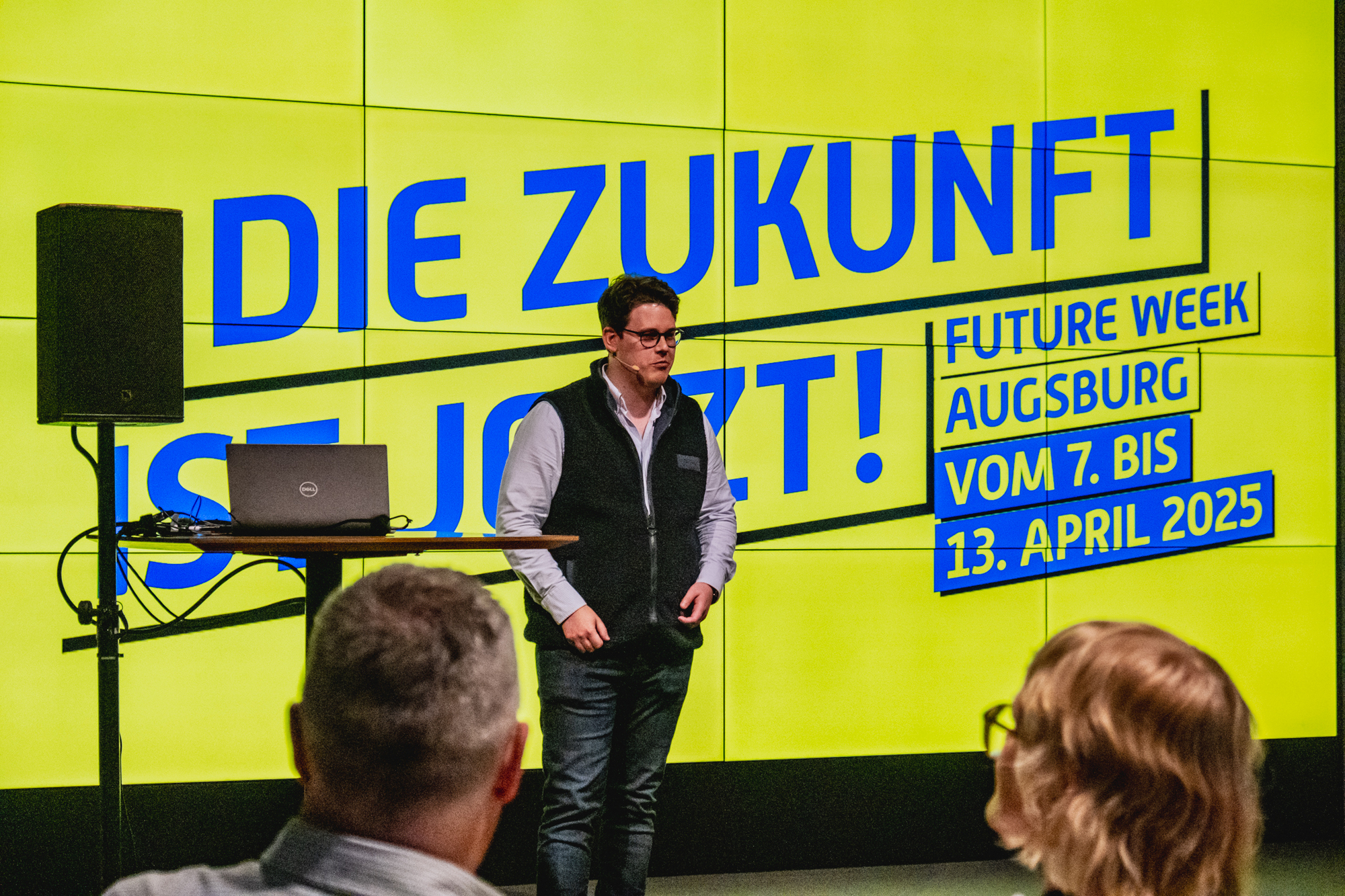 Thomas Streitberger, Produktmanager im pd digital Hub, gibt praxisnahe Einblicke auf der Jobmesse kontakTA. Foto: Dominik Kneißl