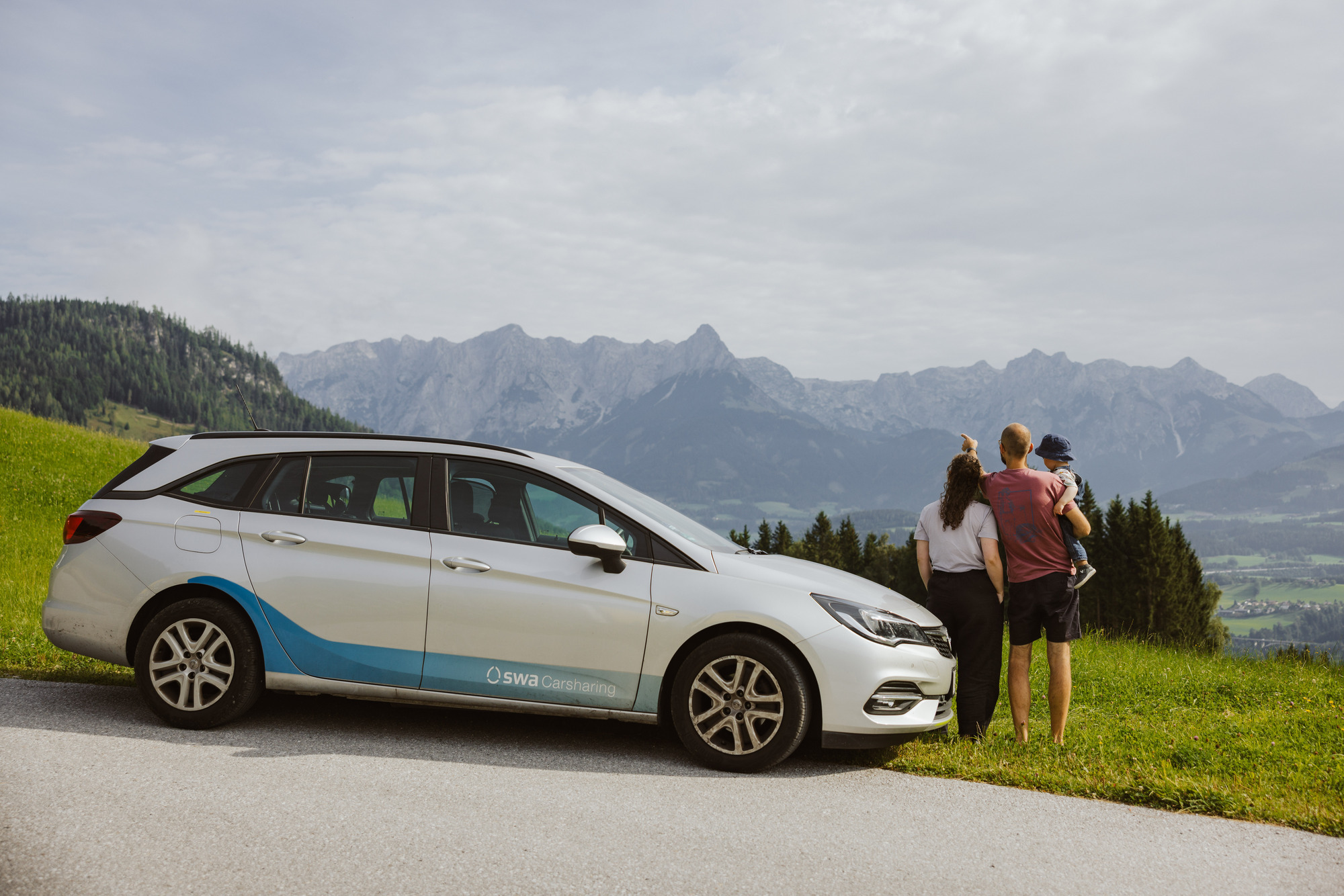Die swa feiern zehn Jahre Carsharing und ein Mobilitätskonzept, das zum Teilen einlädt. Foto: swa/ Martin Augsburger