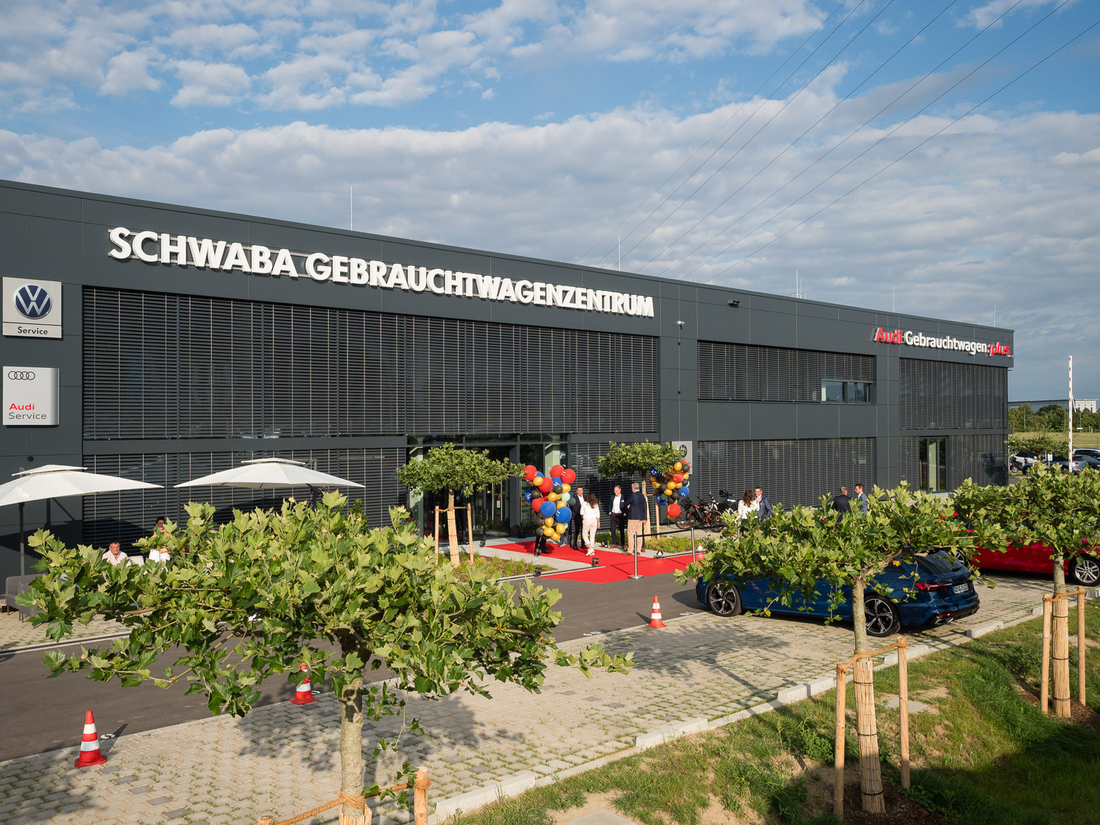 Das neue Gebrauchtwagenzentrum von Schwaba in Gersthofen. Foto: Stefan Winterstetter