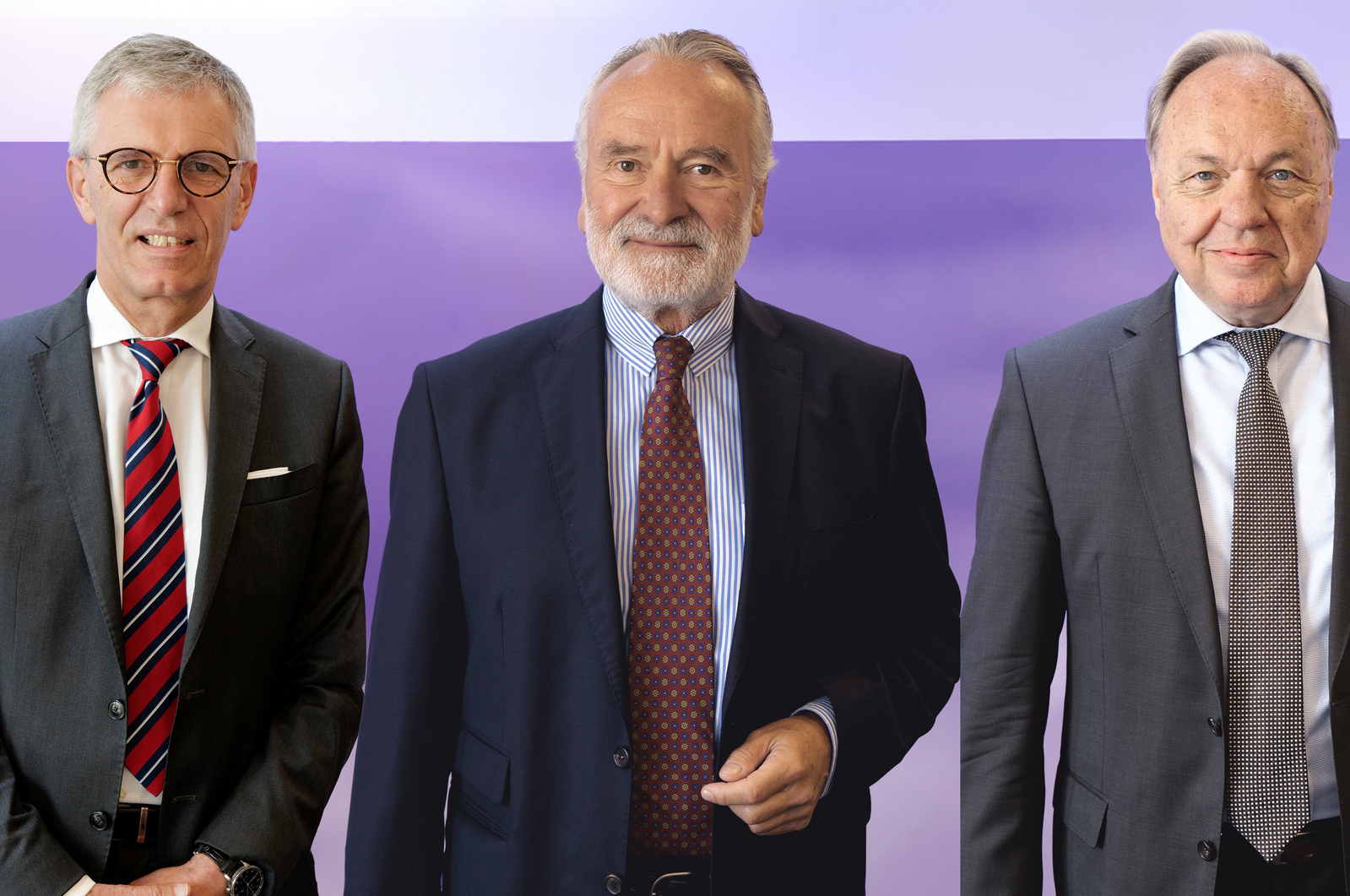 Der neue AVAG-Aufsichtsrat (von links): Karl Manfred Lochner, Johannes Hall und Prof. em. Dr. Heinz-Dieter Assmann. Foto: AVAG
